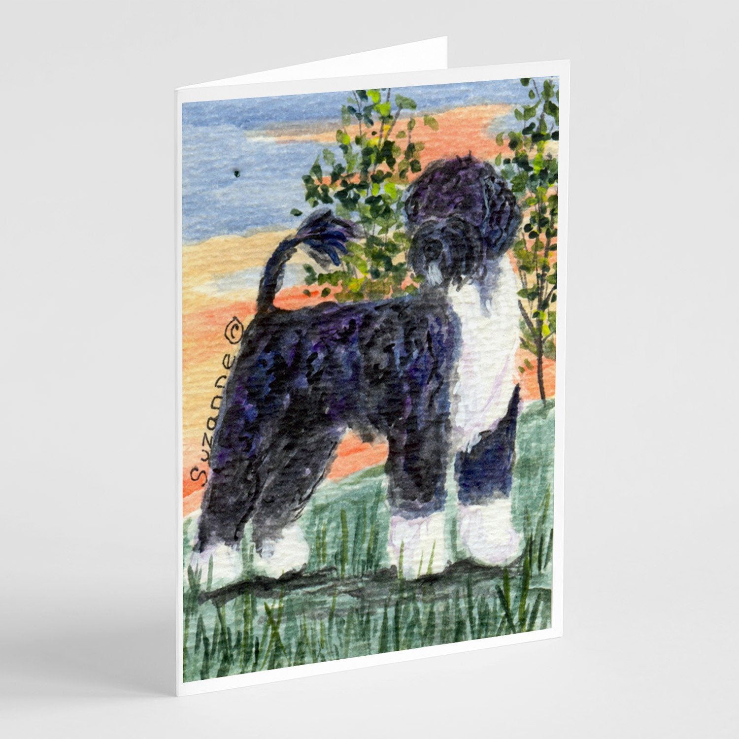 Buy this Portuguese Water Dog Greeting Cards and Envelopes Pack of 8