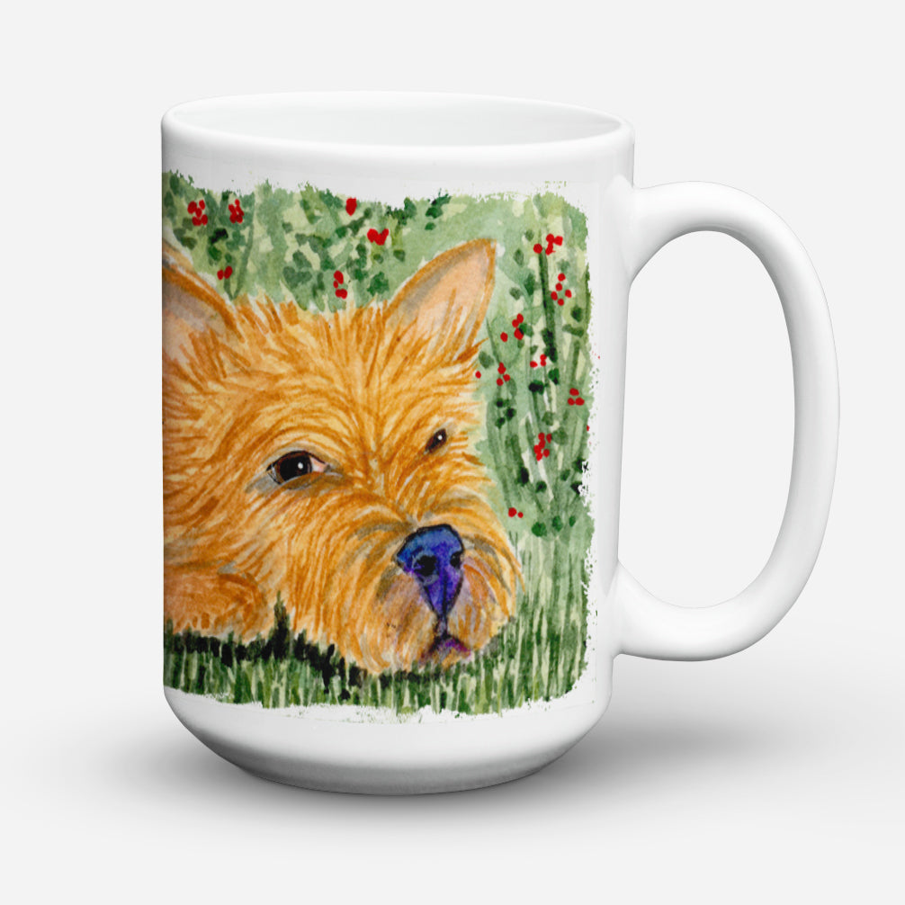 Norwich Terrier Dishwasher Safe Microwavable Ceramic Coffee Mug 15 ounce SS8862CM15