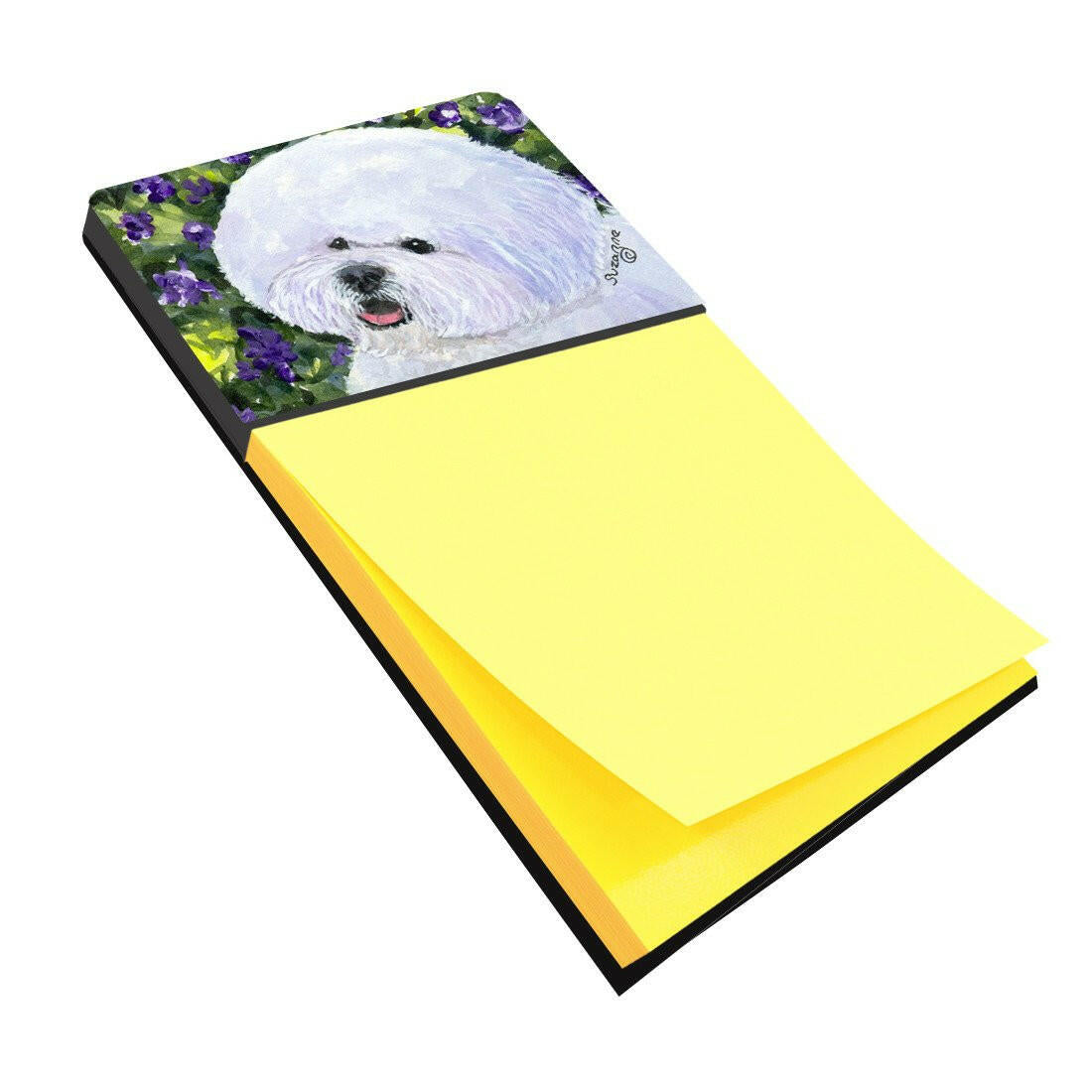 Bichon Frise Refiillable Sticky Note Holder or Postit Note Dispenser SS8897SN by Caroline's Treasures