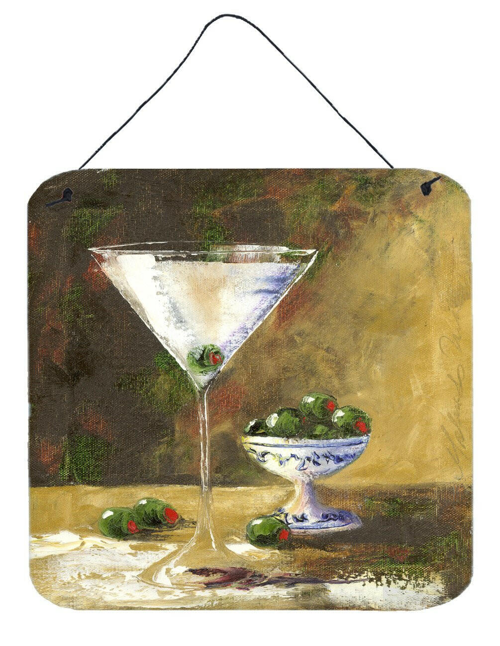 Olive Martini by Malenda Trick Wall or Door Hanging Prints TMTR0033DS66 by Caroline&#39;s Treasures