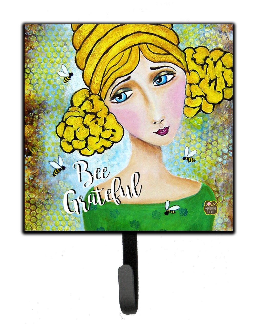 Bee Grateful Girl with Beehive Leash or Key Holder VHA3008SH4 by Caroline's Treasures