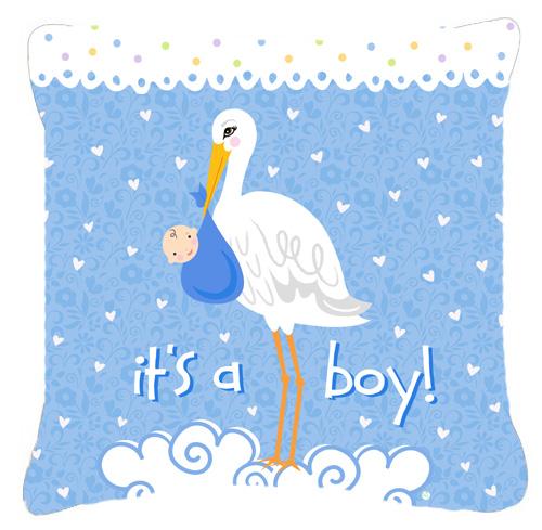 It's a Baby Boy Fabric Decorative Pillow by Caroline's Treasures