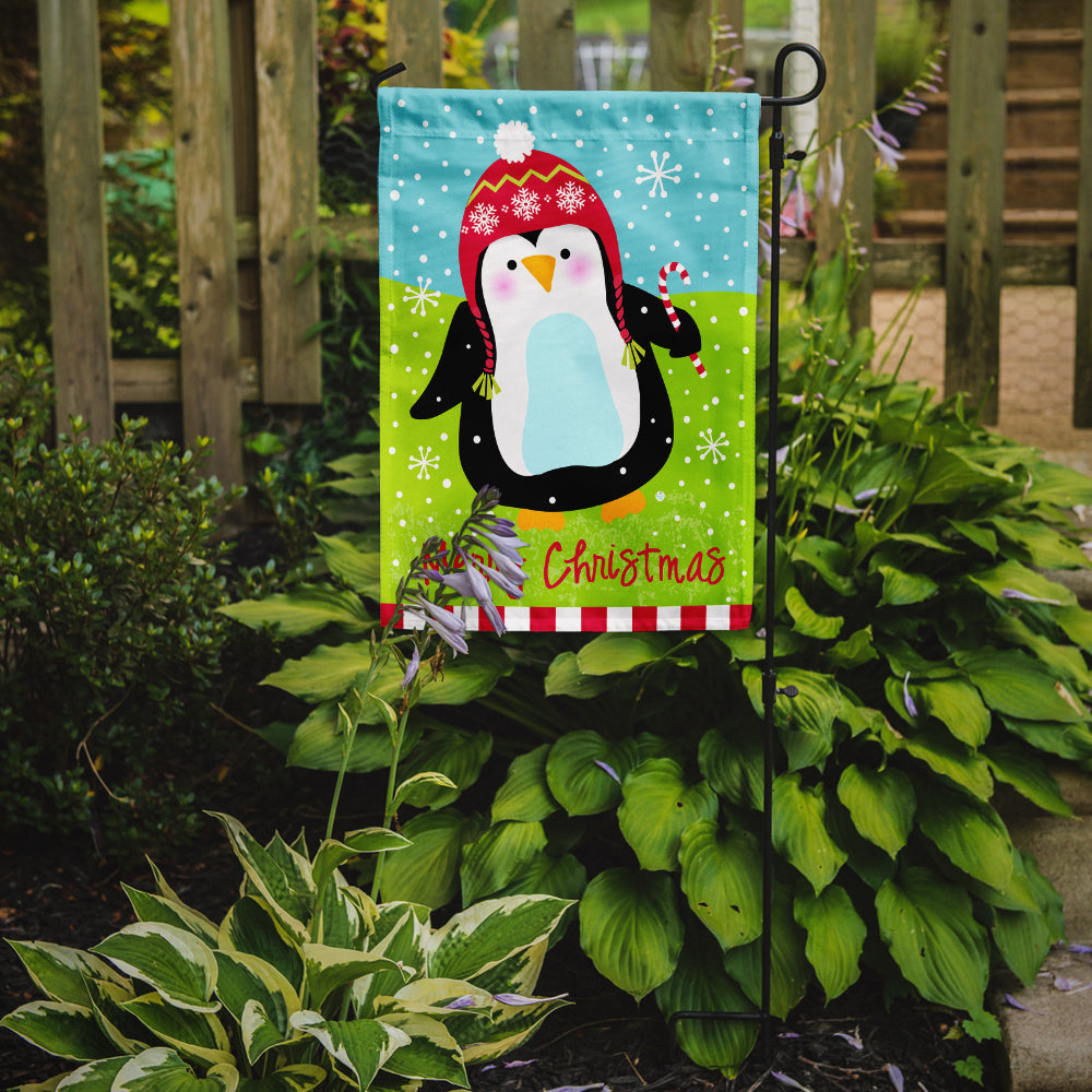 Merry Christmas Happy Penguin Flag Garden Size VHA3015GF.