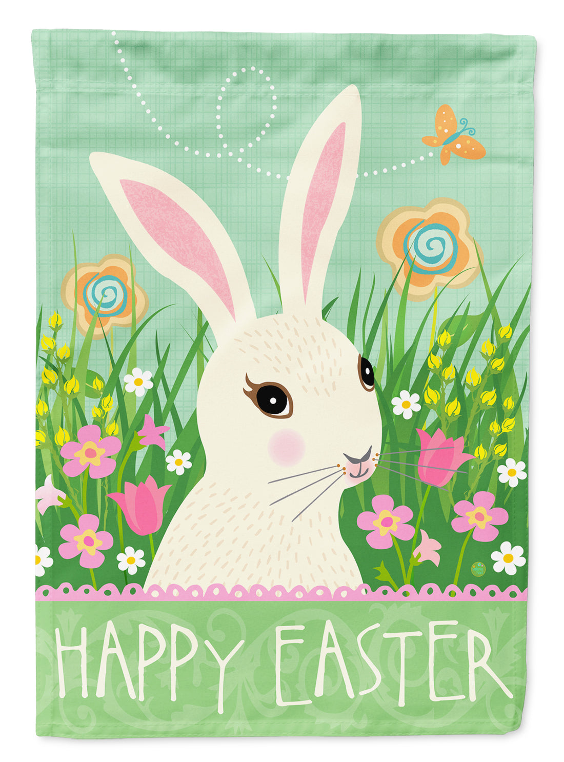 Easter Bunny Rabbit Flag Canvas House Size VHA3023CHF
