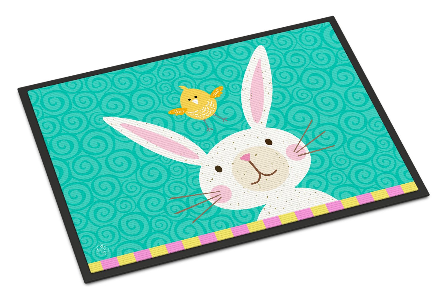 Happy Easter Rabbit Indoor or Outdoor Mat 24x36 VHA3032JMAT by Caroline's Treasures