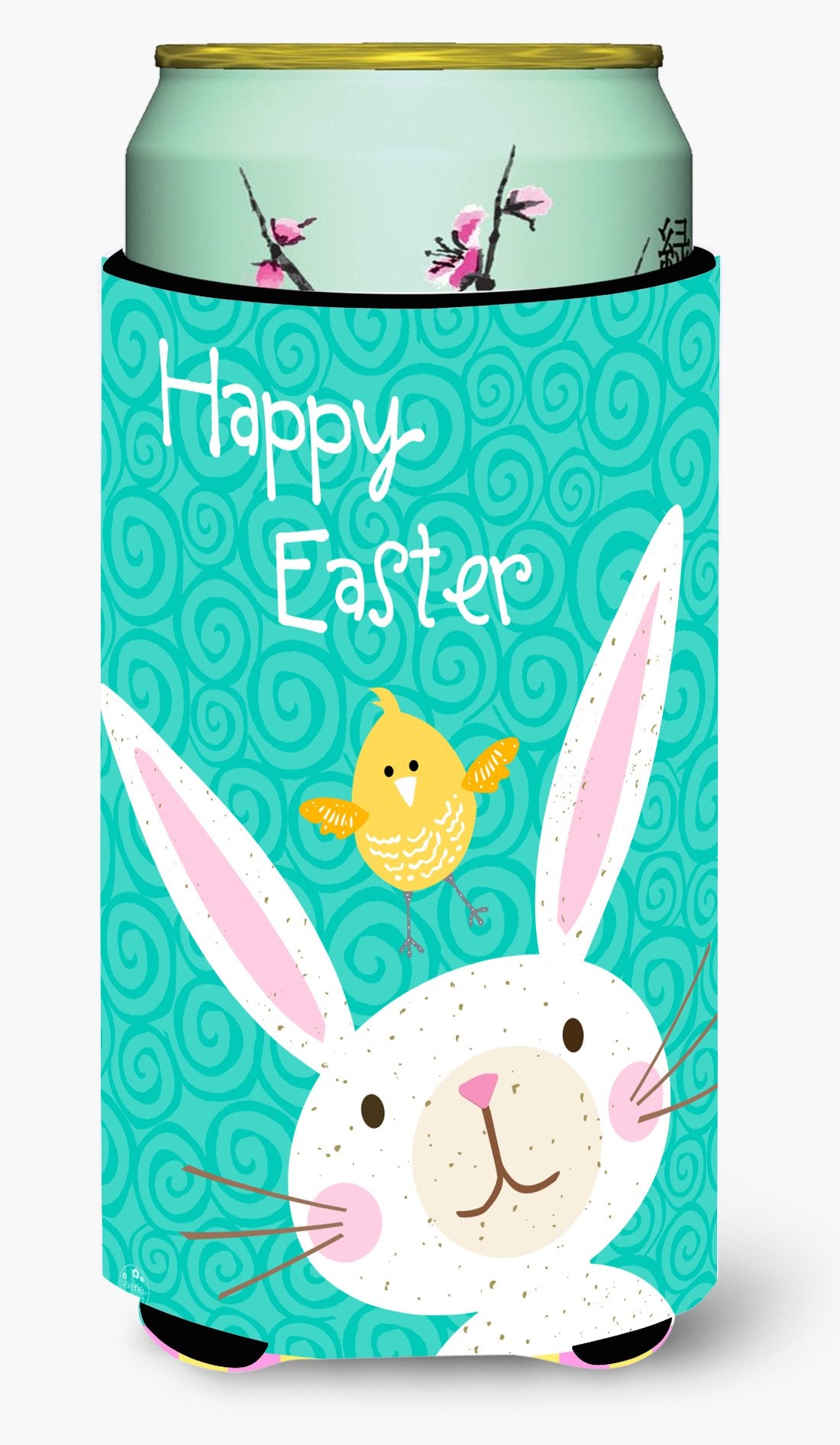 Happy Easter Rabbit Tall Boy Beverage Insulator Hugger VHA3032TBC by Caroline's Treasures