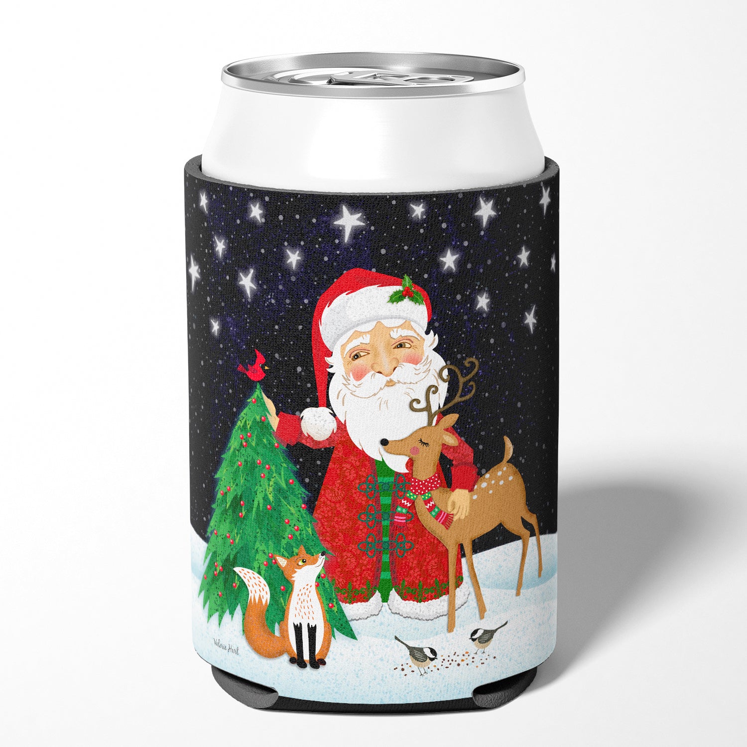 Santa Claus Christmas Can or Bottle Hugger VHA3033CC