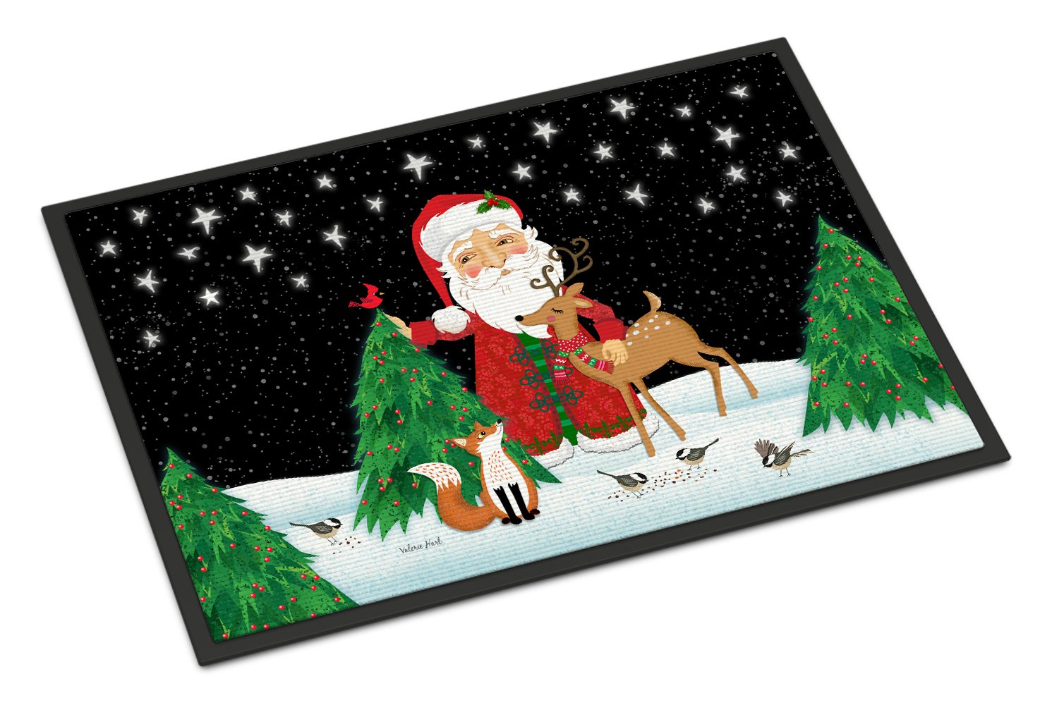 Santa Claus Christmas Indoor or Outdoor Mat 24x36 VHA3033JMAT by Caroline's Treasures