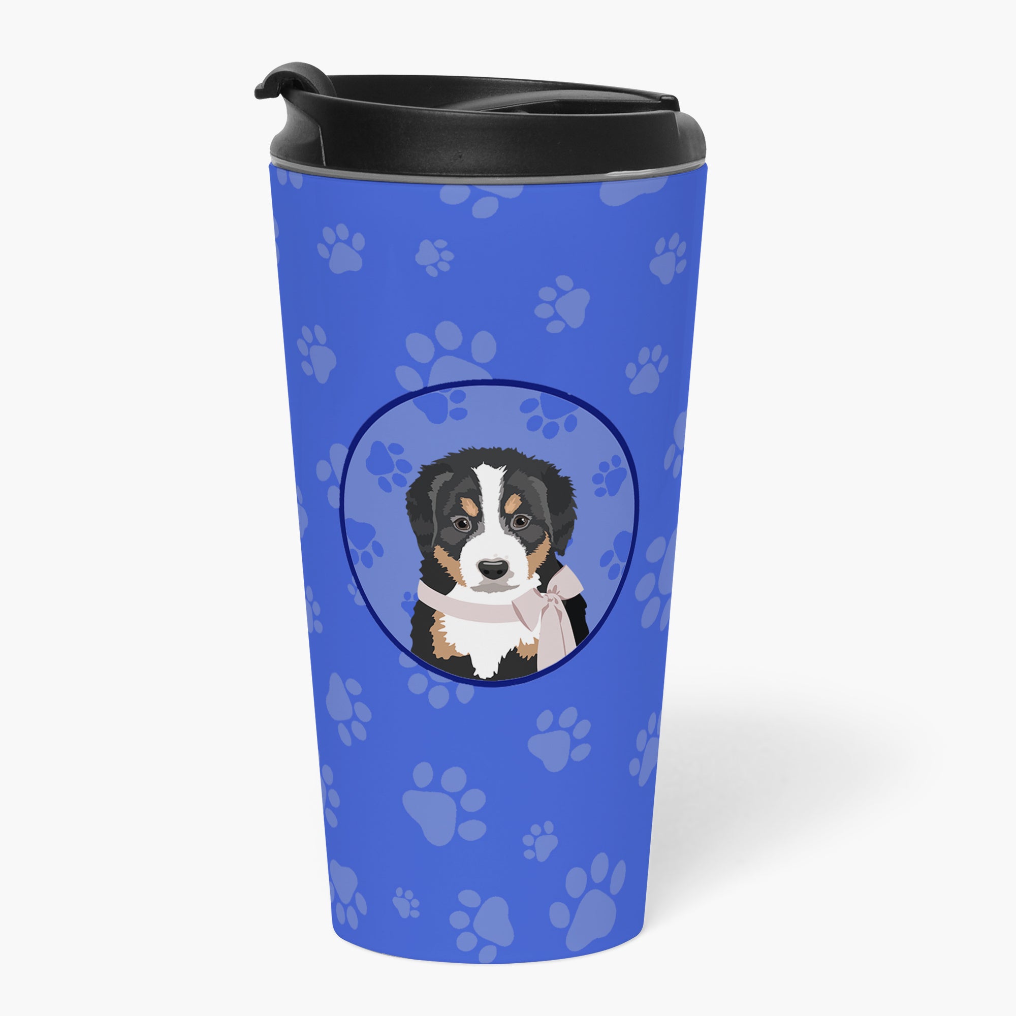 Buy this Bernese Mountain Dog Puppy #1  Stainless Steel 16 oz  Tumbler