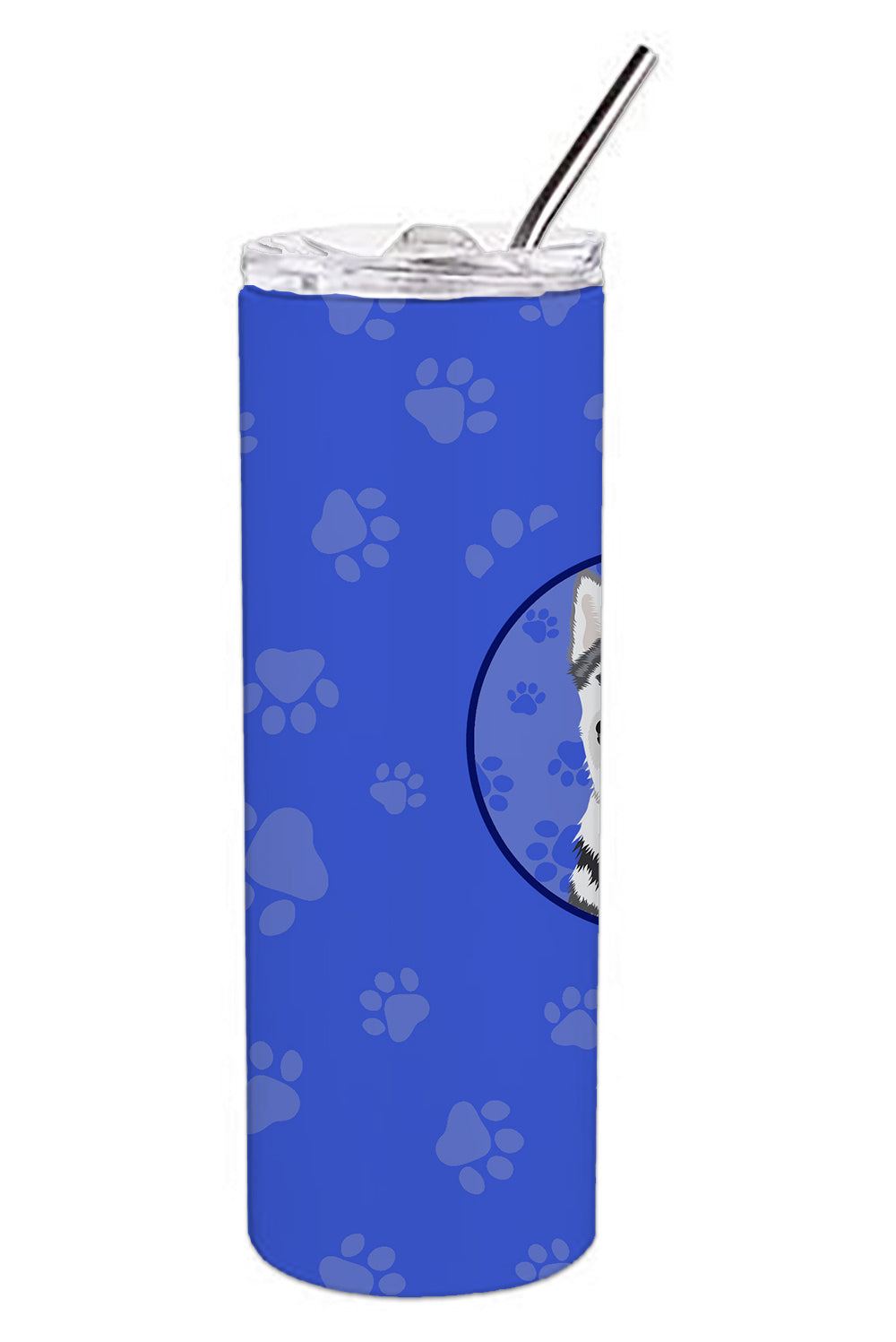 Buy this Siberian Husky Silver and White #1  Stainless Steel 20 oz Skinny Tumbler