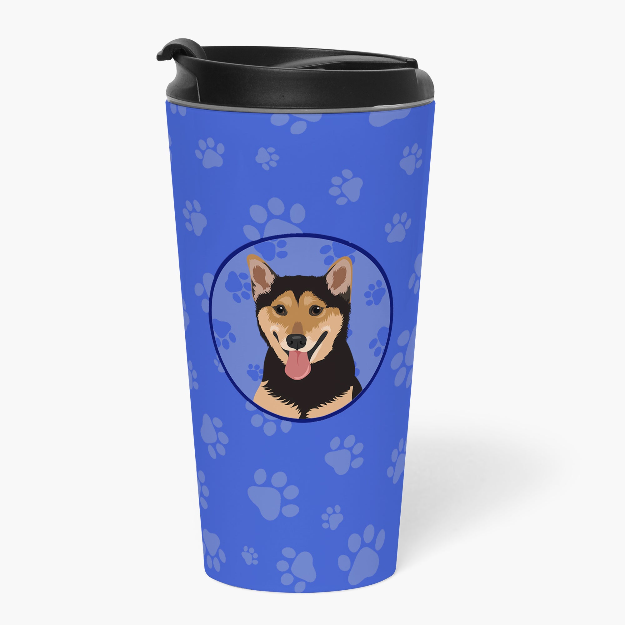 Buy this Shiba Inu Black and Tan  Stainless Steel 16 oz  Tumbler