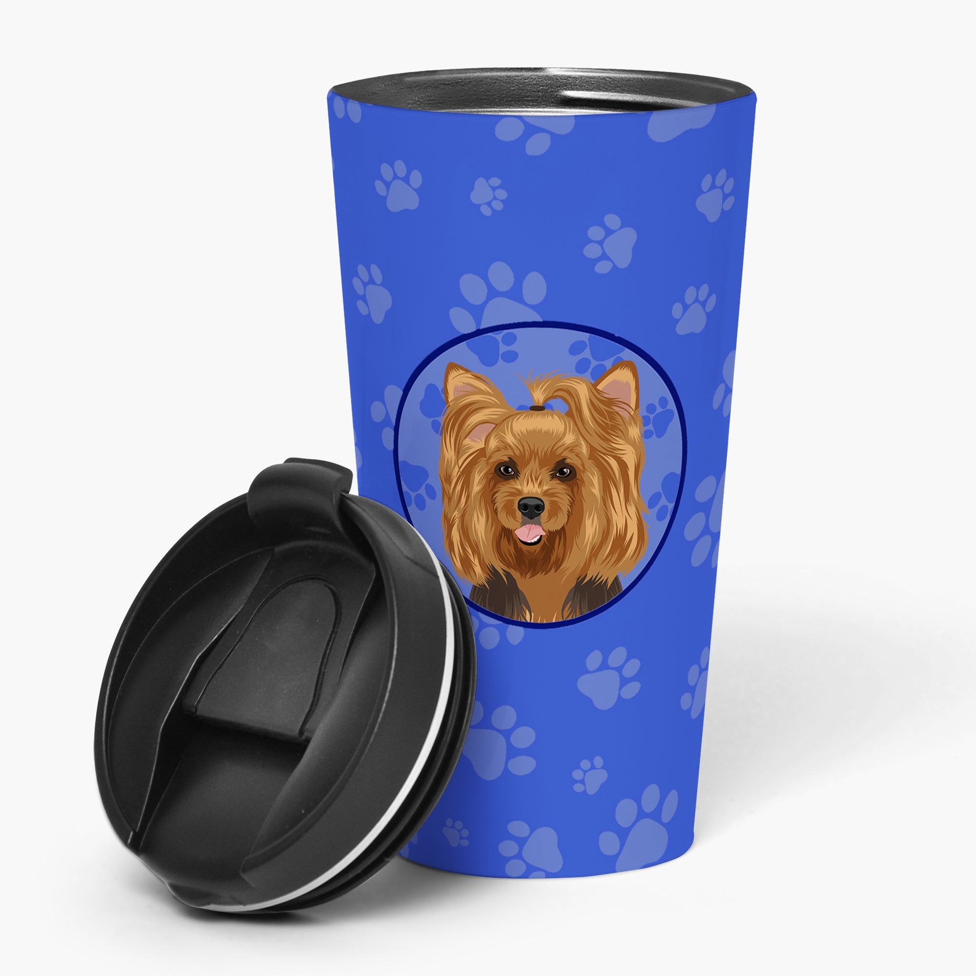 Buy this Yorkie Black and Gold #1  Stainless Steel 16 oz  Tumbler