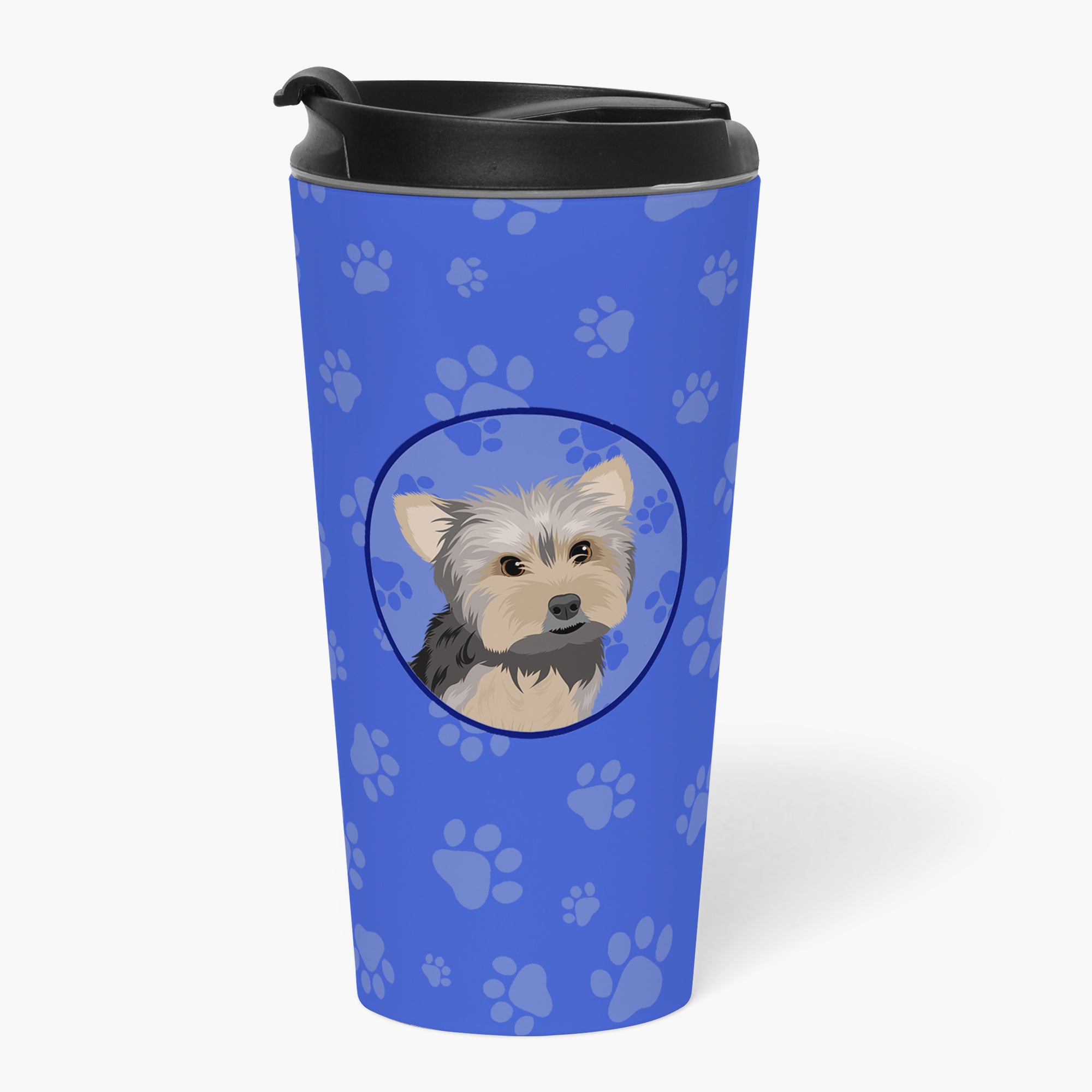 Yorkie Blue and Tan #2  Stainless Steel 16 oz  Tumbler - the-store.com