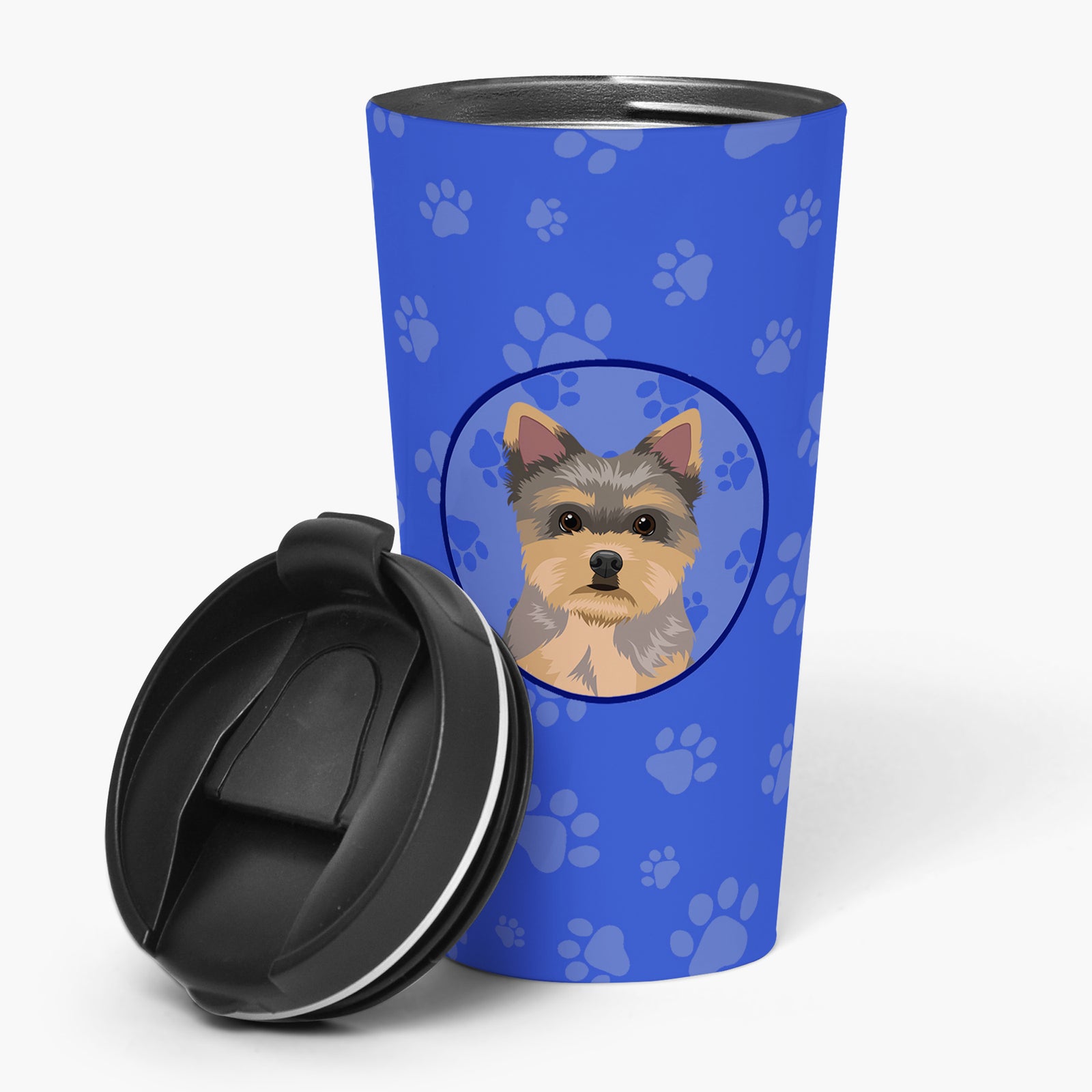 Buy this Yorkie Chocolate Puppy  Stainless Steel 16 oz  Tumbler
