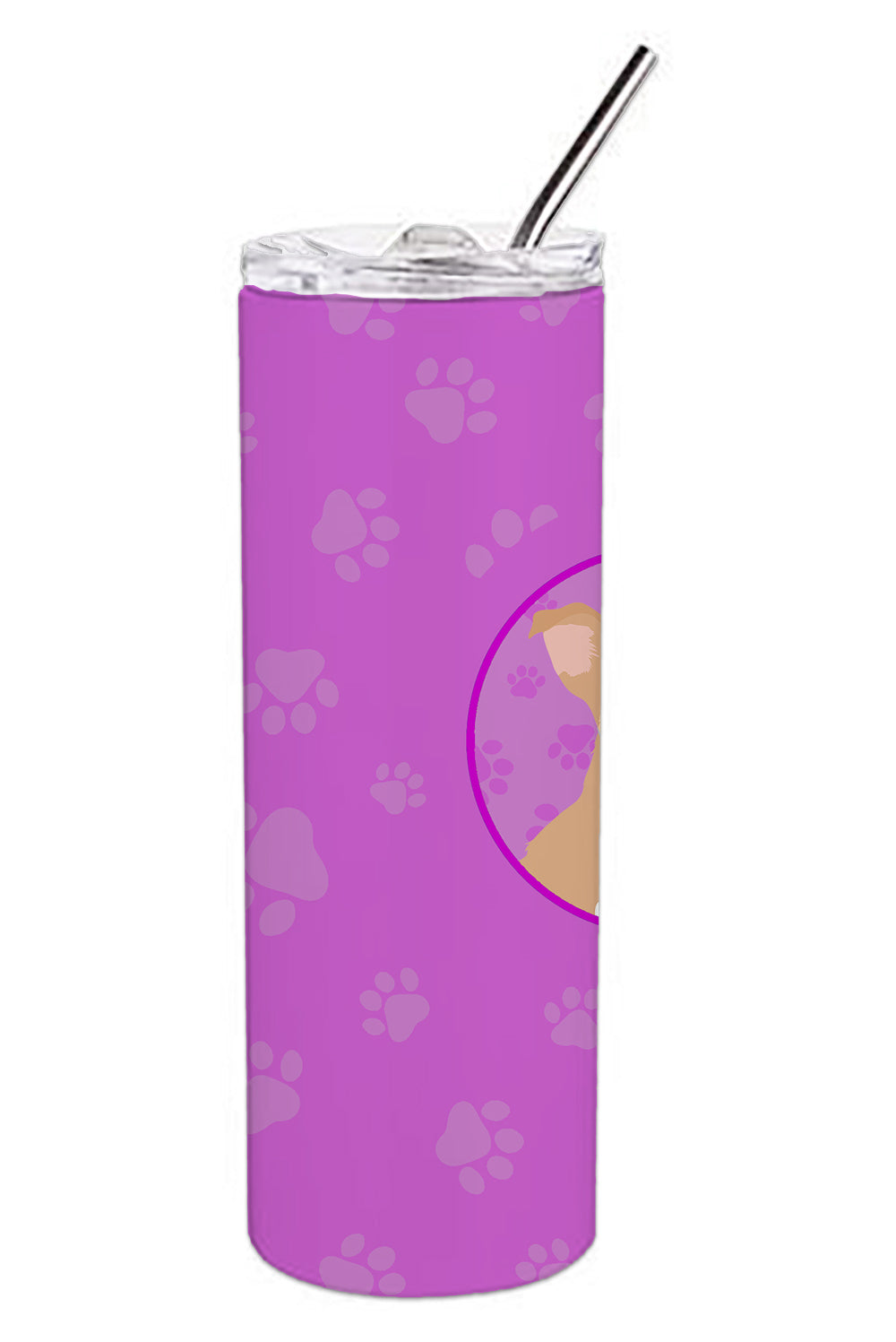 Buy this Chihuahua Gold and White Stainless Steel 20 oz Skinny Tumbler