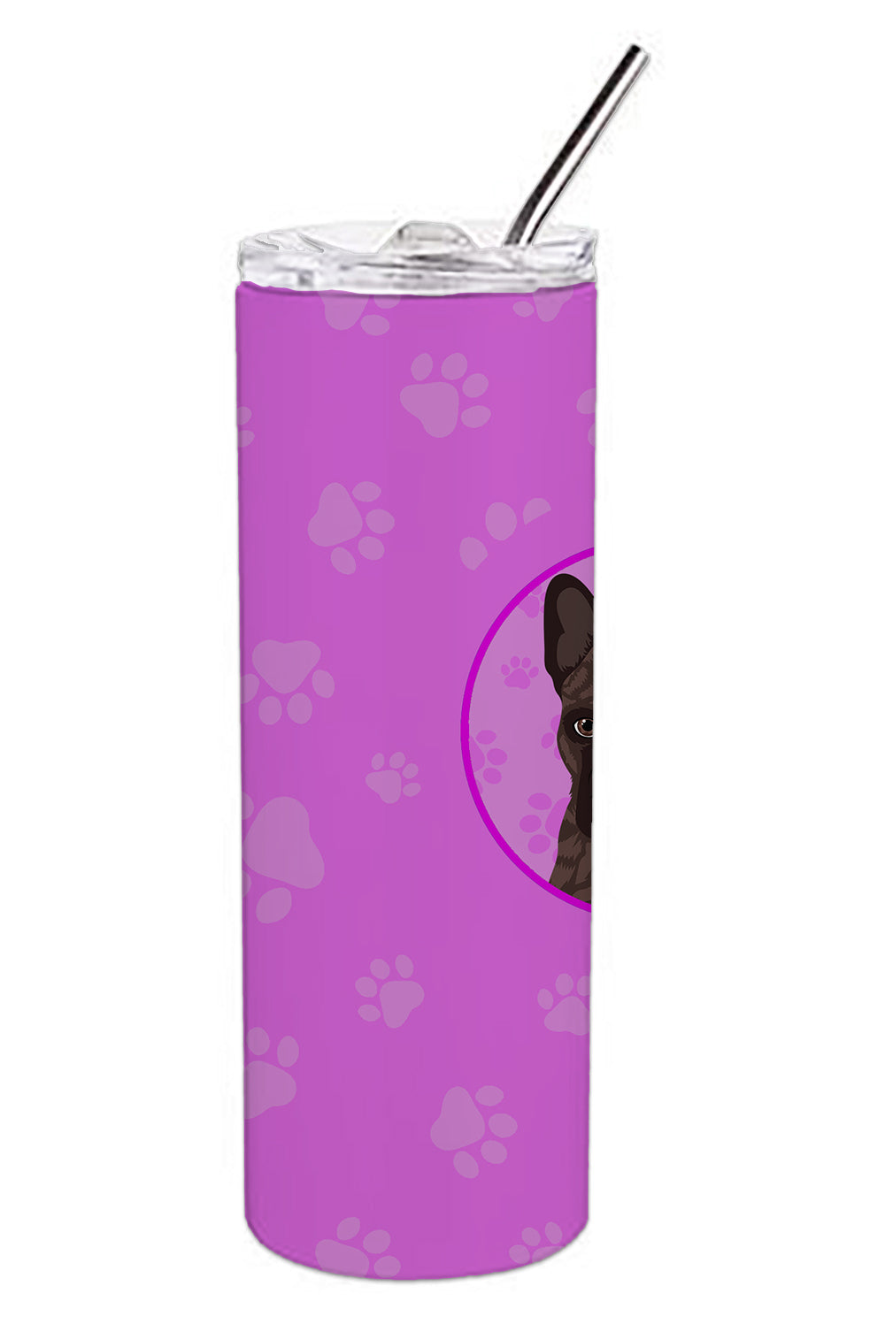Buy this French Bulldog Brindle #1 Stainless Steel 20 oz Skinny Tumbler