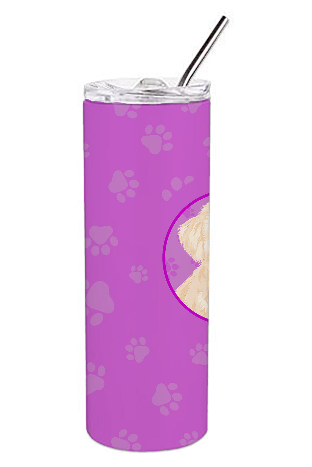 Buy this Poodle Toy Cream Stainless Steel 20 oz Skinny Tumbler
