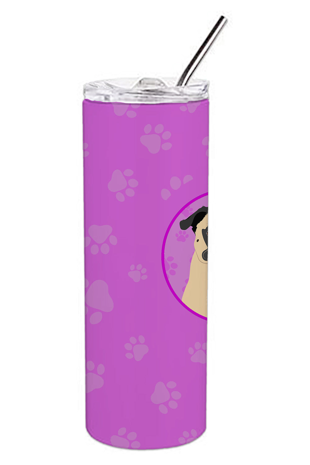 Buy this Pug Fawn #1 Stainless Steel 20 oz Skinny Tumbler