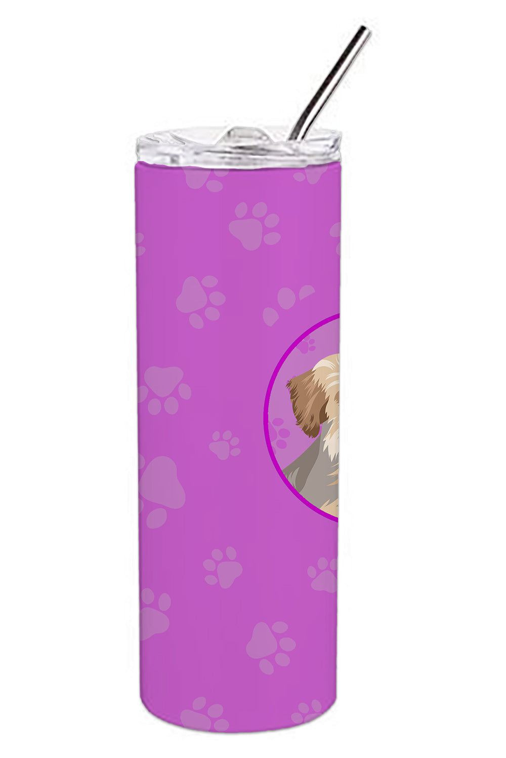 Buy this Yorkie Blue and Tan #1 Stainless Steel 20 oz Skinny Tumbler
