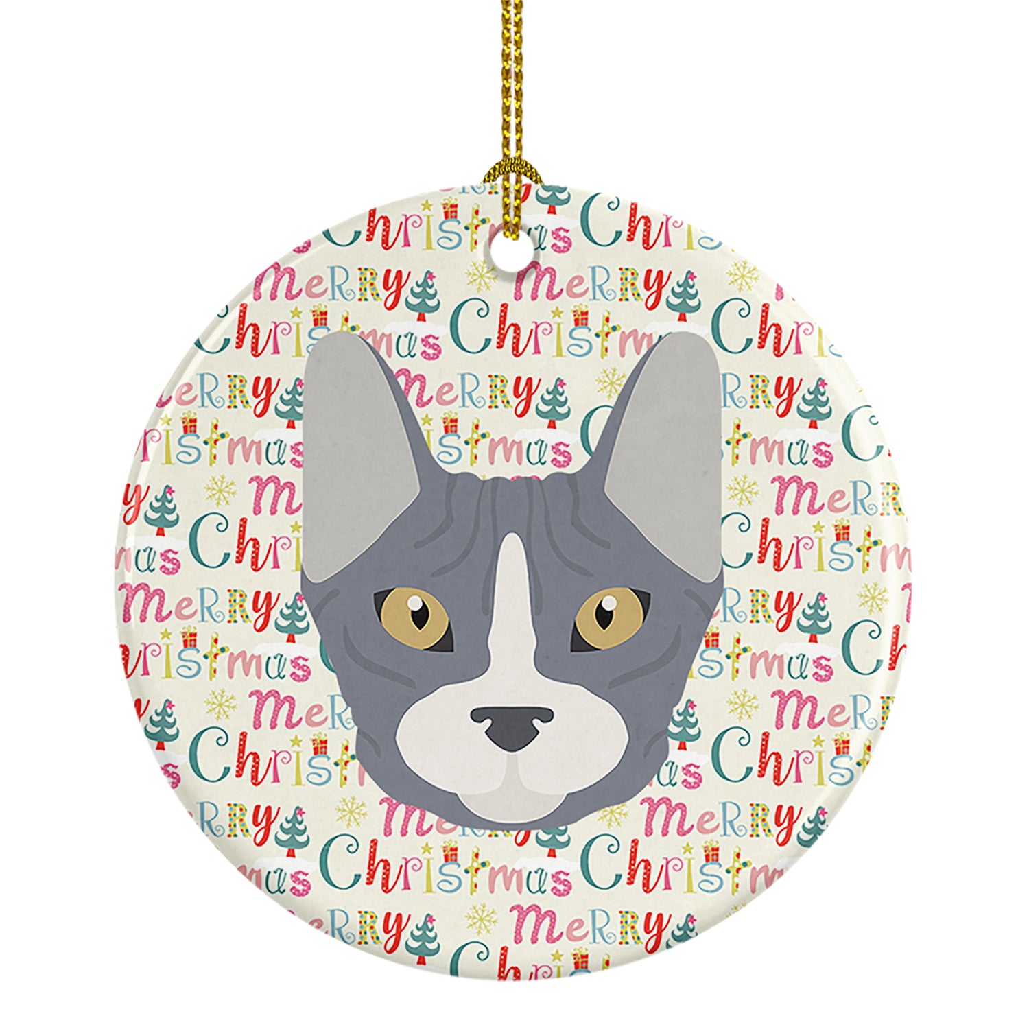 Buy this Don Sphynx Cat Christmas Ceramic Ornament