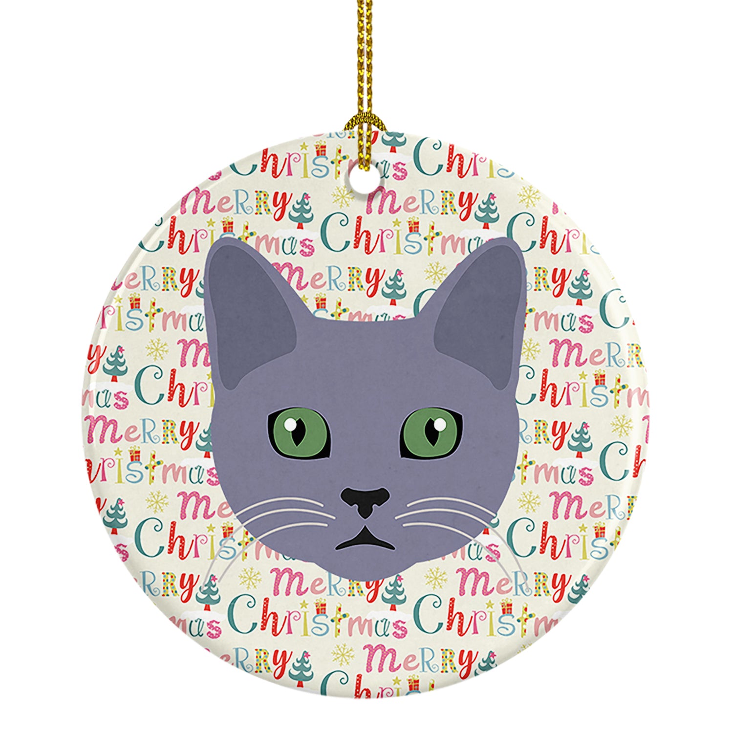 Buy this Korat Cat Christmas Ceramic Ornament