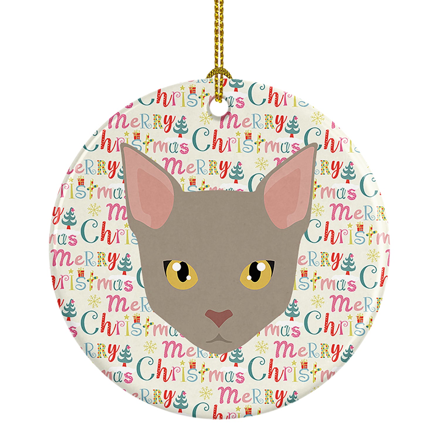 Buy this Malayan Cat Christmas Ceramic Ornament