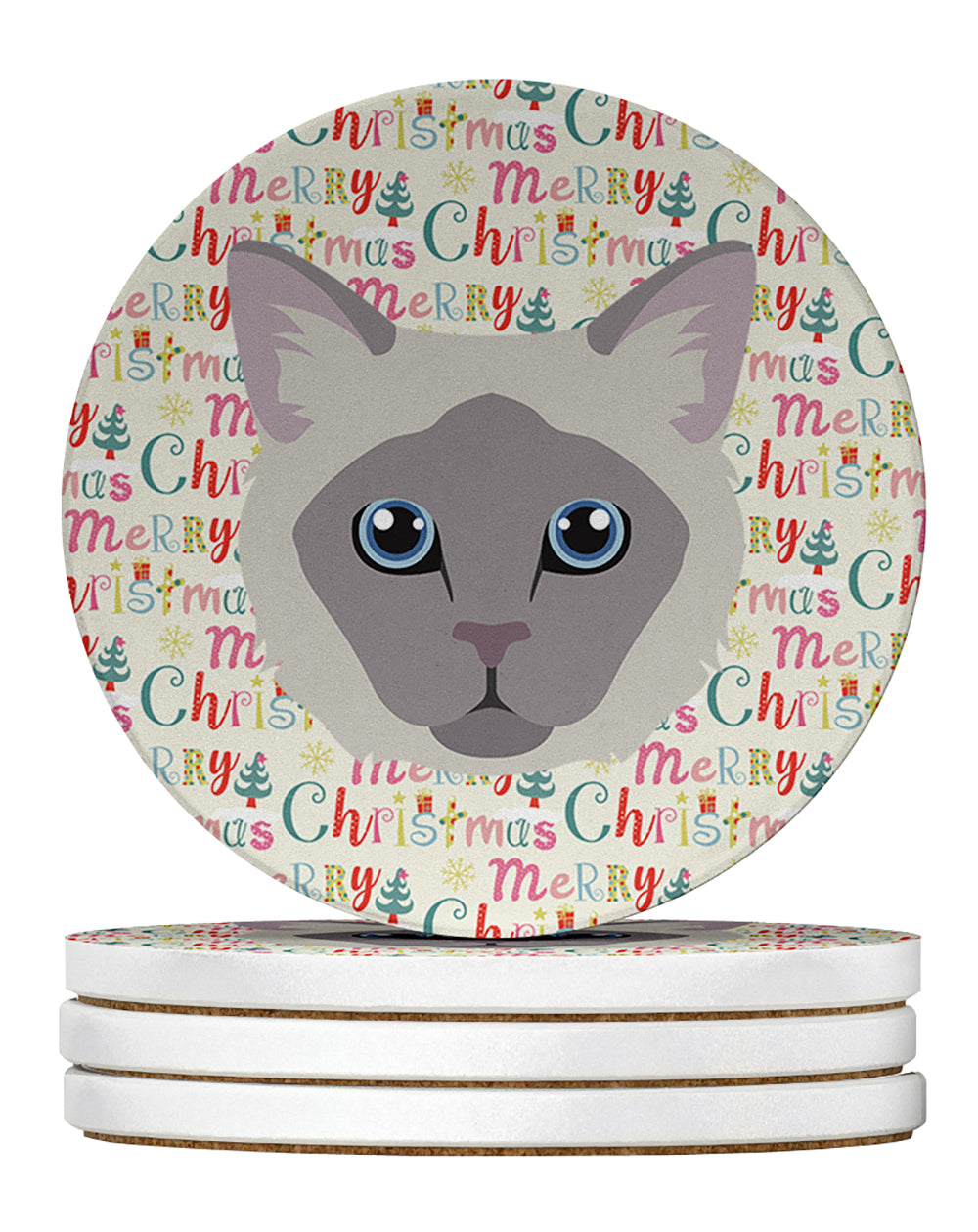 Buy this Owyhee Bob Cat Christmas Large Sandstone Coasters Pack of 4