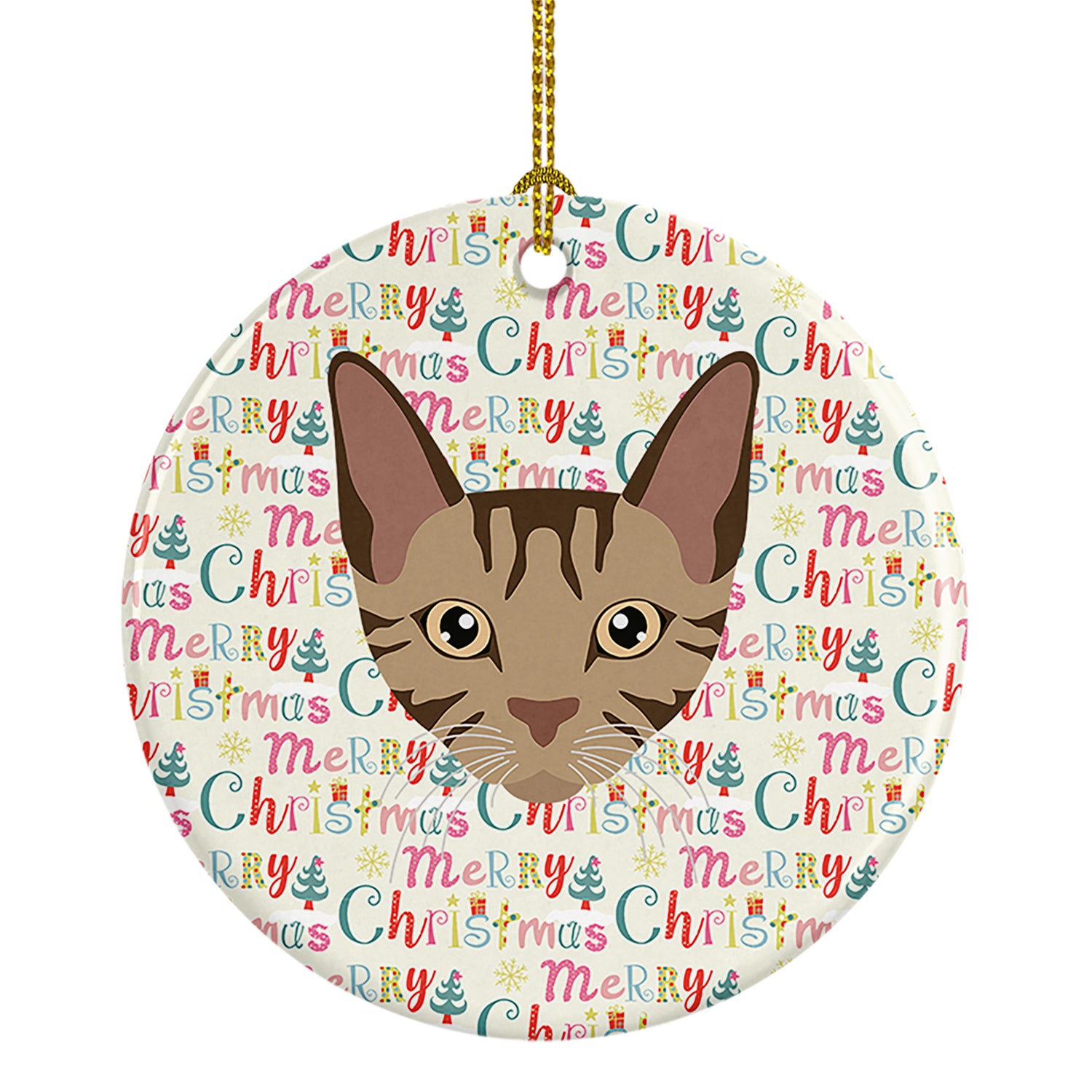 Buy this Sokoke Cat Christmas Ceramic Ornament