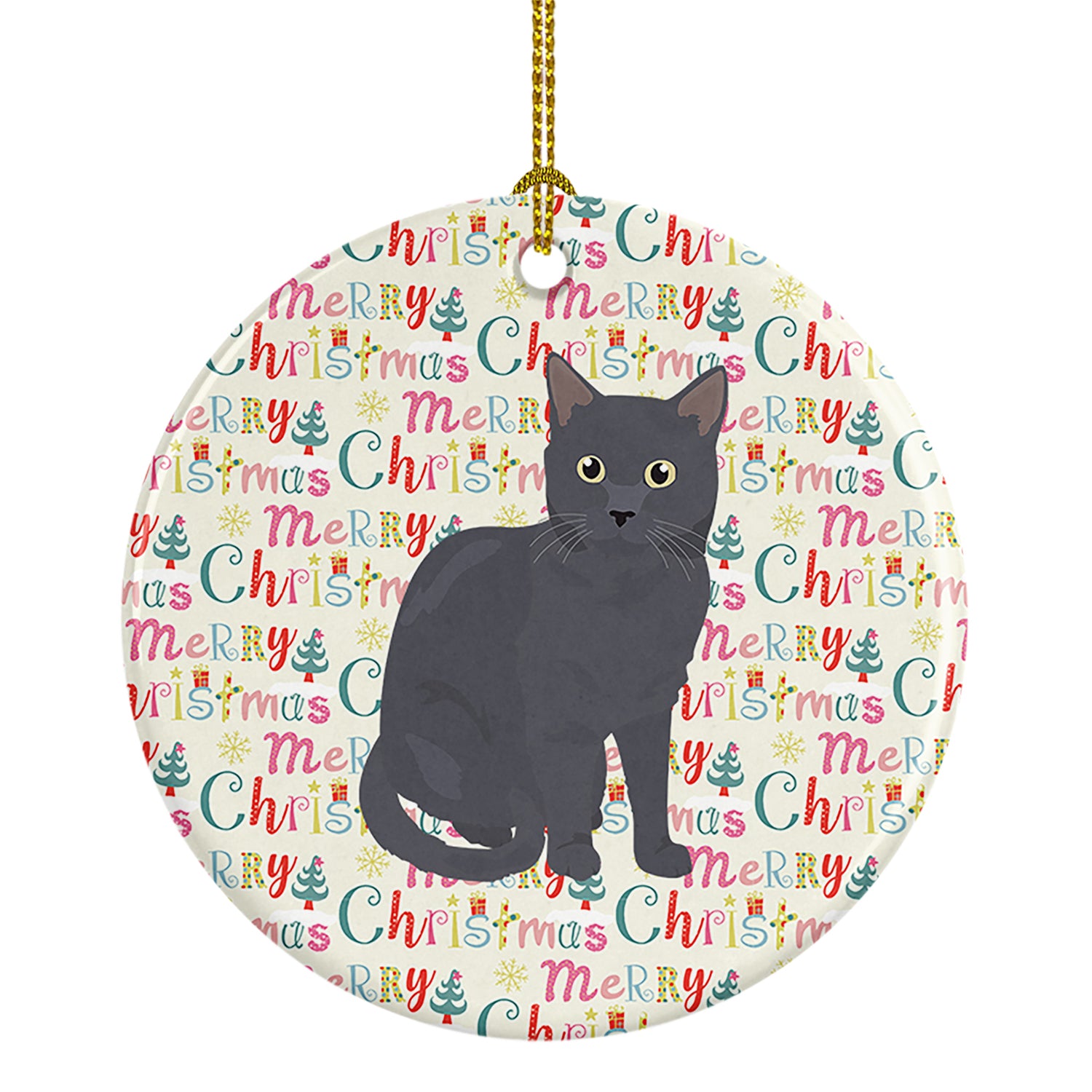 Buy this Nebelung Cat Christmas Ceramic Ornament