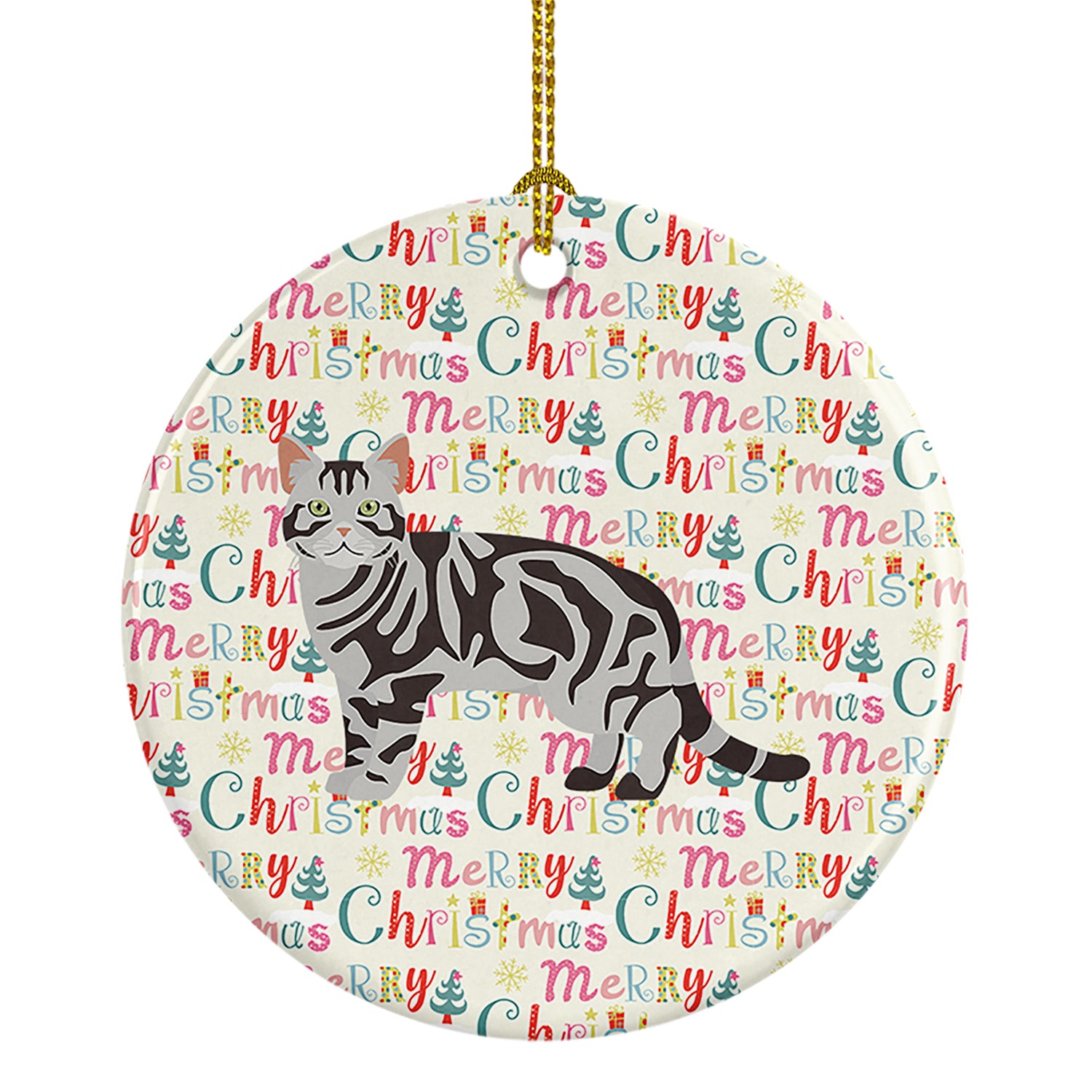 Buy this American Shorthair #1 Cat Christmas Ceramic Ornament