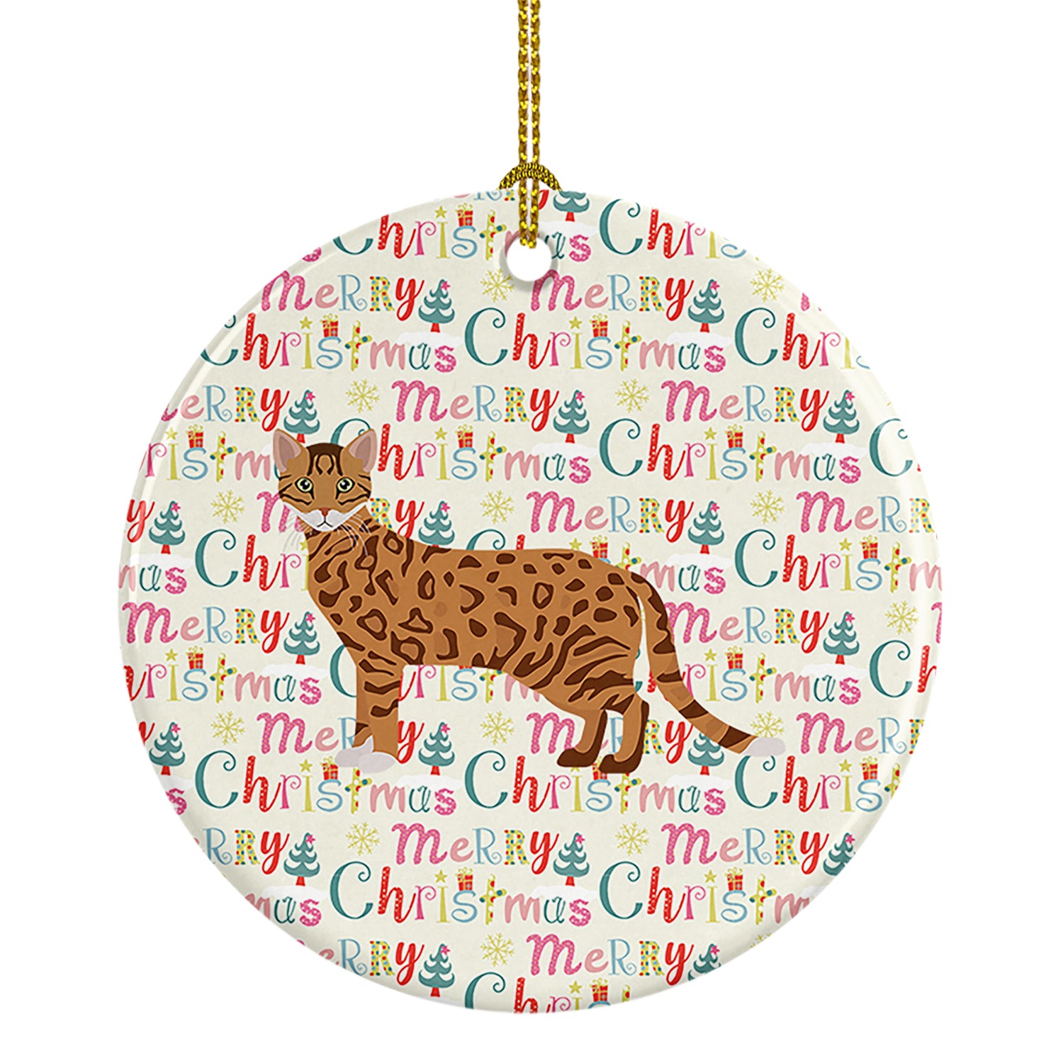 Buy this Cheetoh #1 Cat Christmas Ceramic Ornament