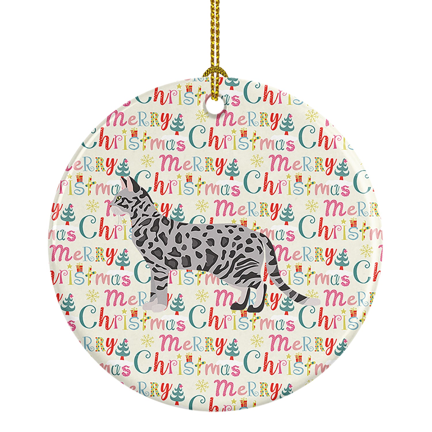 Buy this Cheetoh #2 Cat Christmas Ceramic Ornament