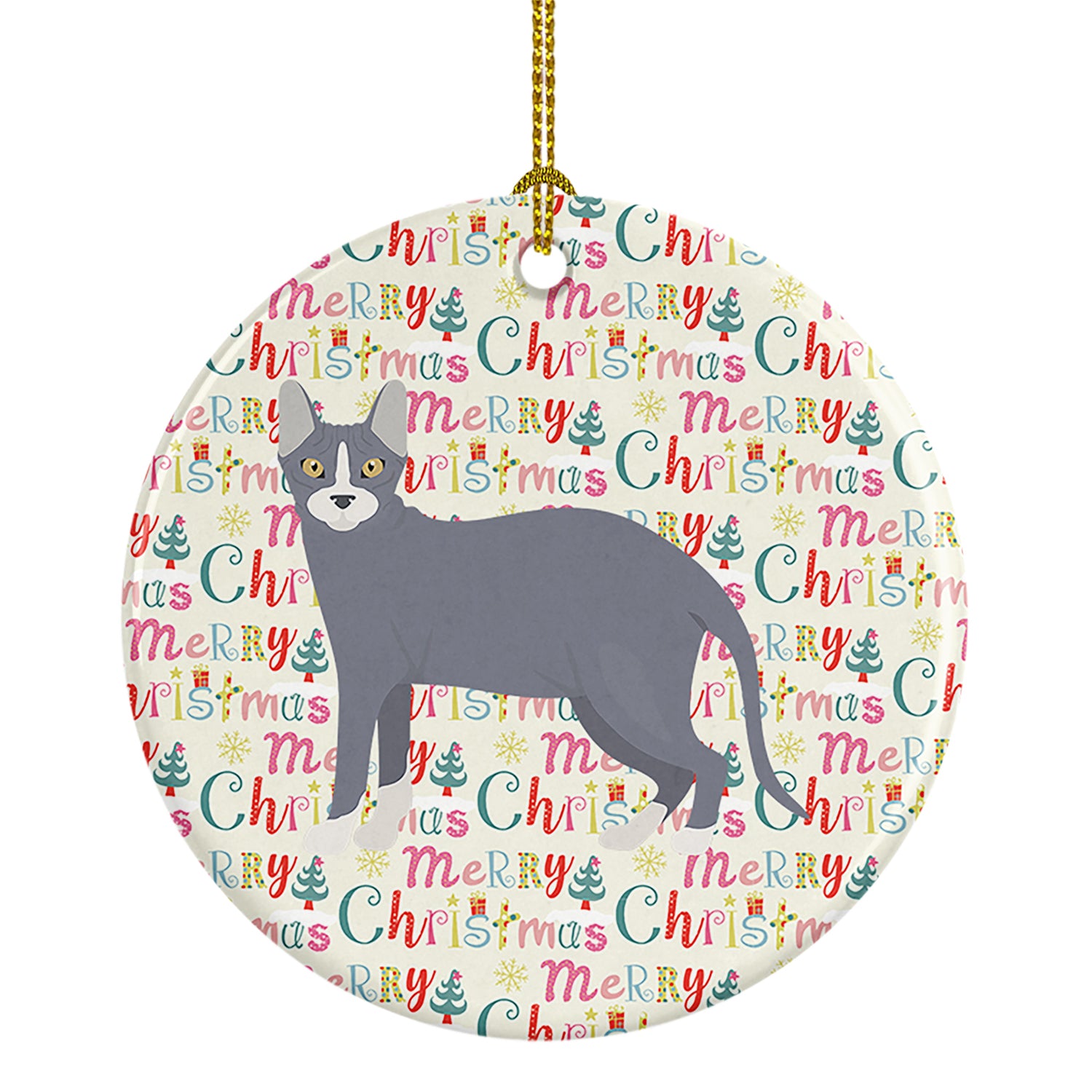 Buy this Don Sphynx #2 Cat Christmas Ceramic Ornament