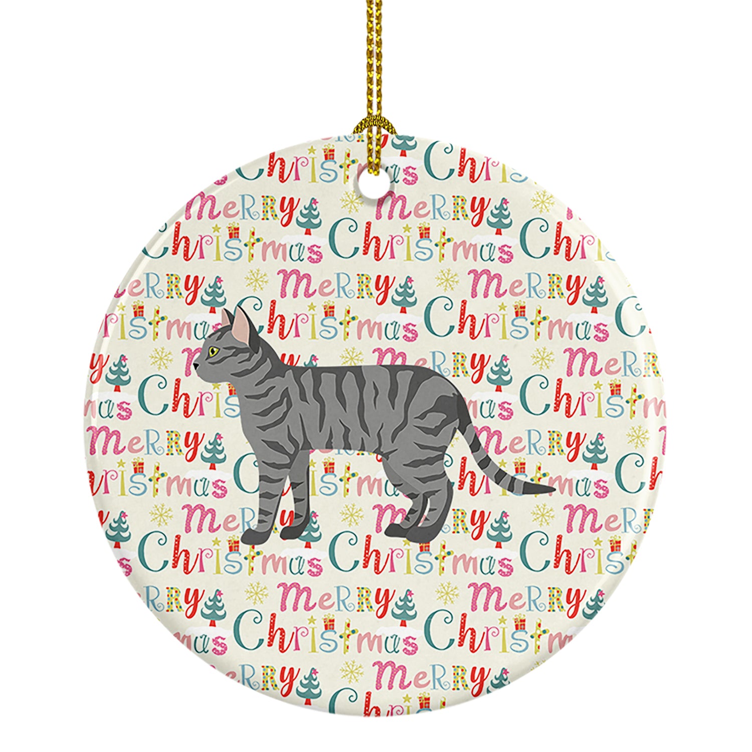 Buy this Dragon Li #3 Cat Christmas Ceramic Ornament
