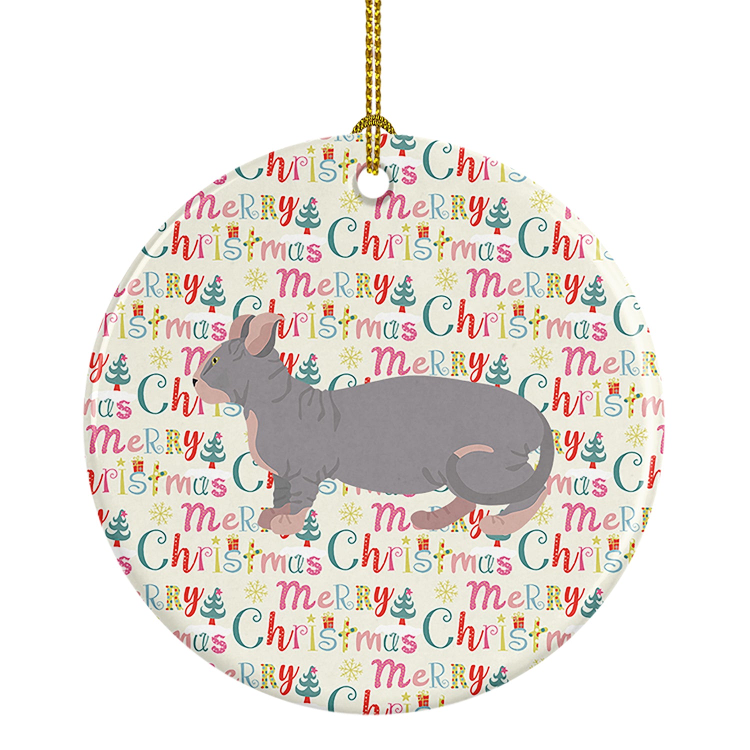Buy this Dwelf #1 Cat Christmas Ceramic Ornament