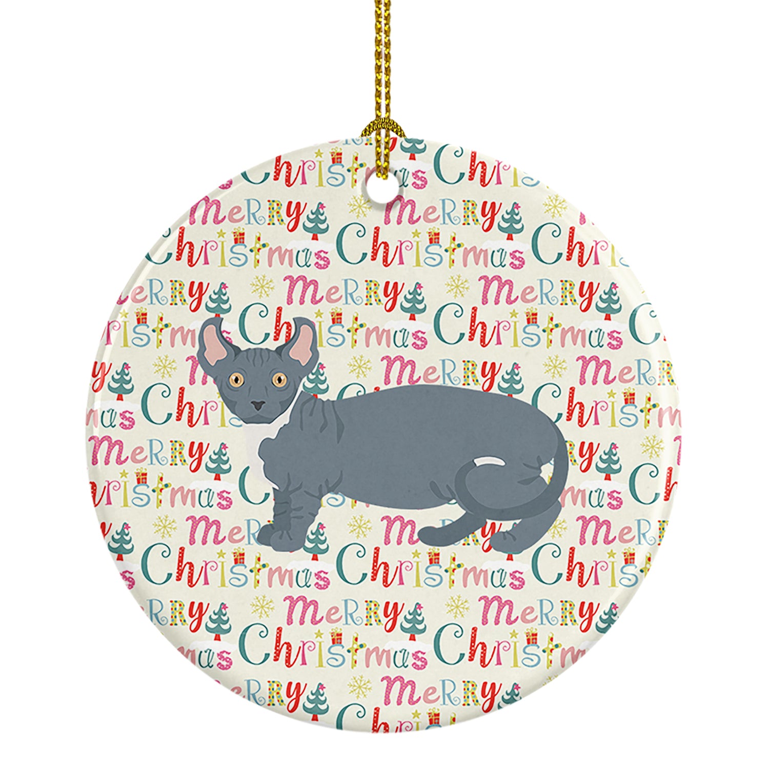 Buy this Dwelf #2 Cat Christmas Ceramic Ornament