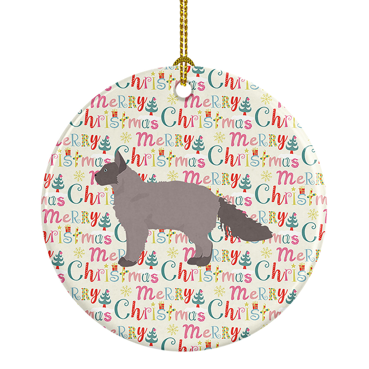 Buy this La Perm #3 Cat Christmas Ceramic Ornament