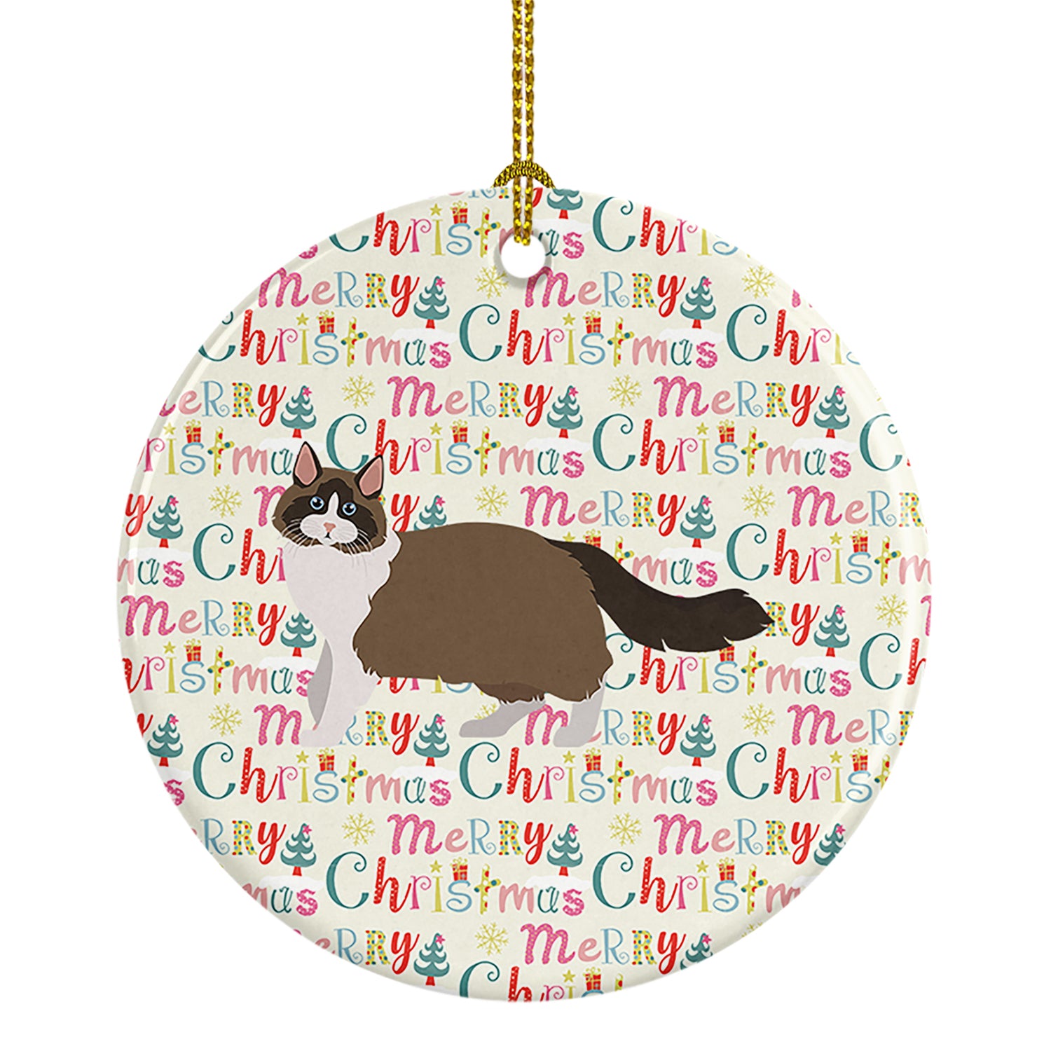 Buy this Ragdoll #1 Cat Christmas Ceramic Ornament