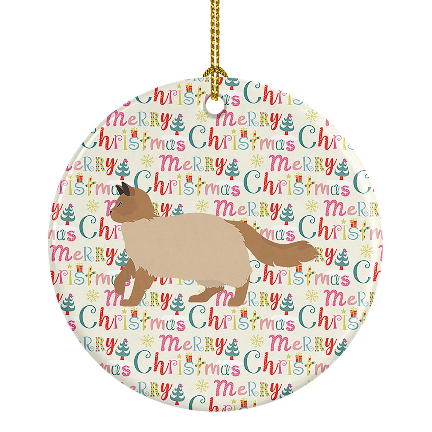 Buy this Ragdoll #2 Cat Christmas Ceramic Ornament