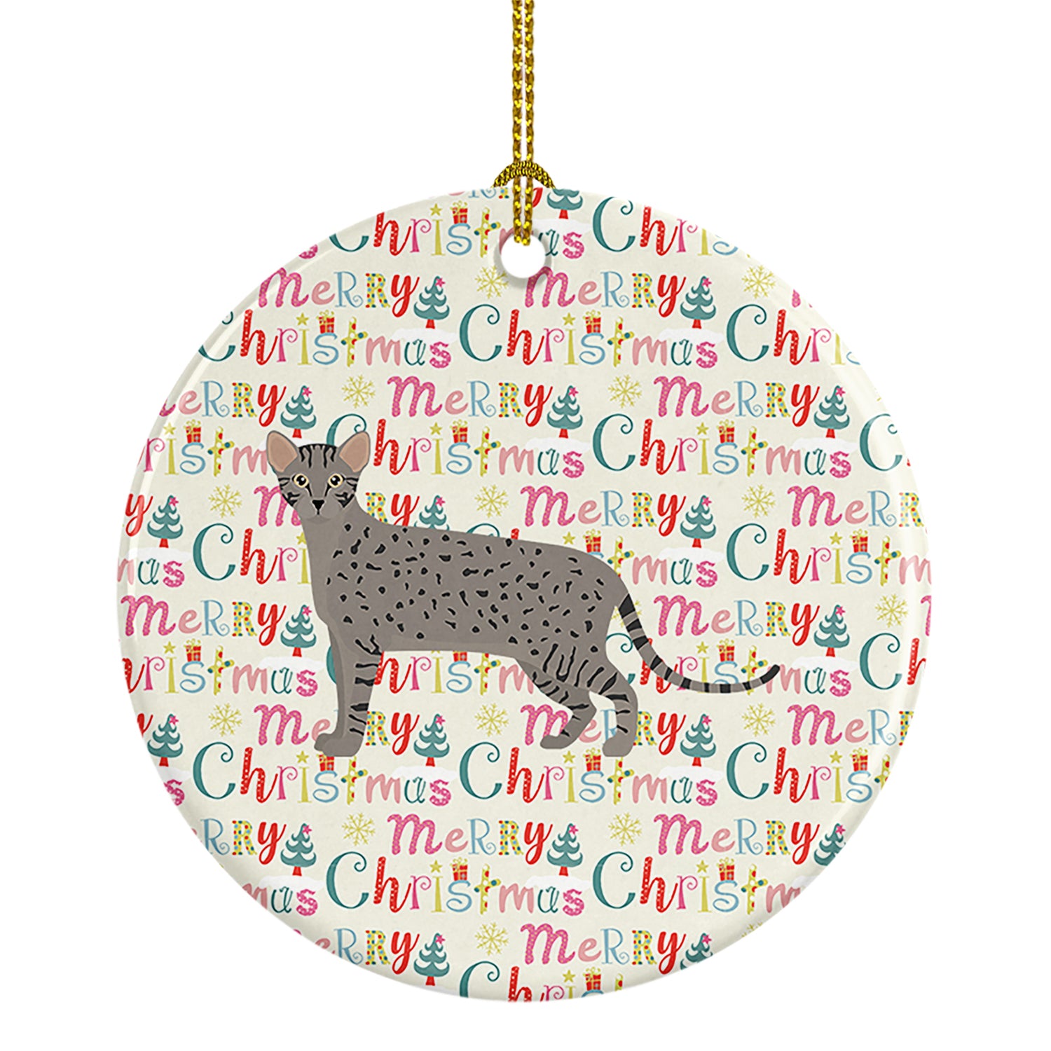 Buy this Safari #1 Cat Christmas Ceramic Ornament
