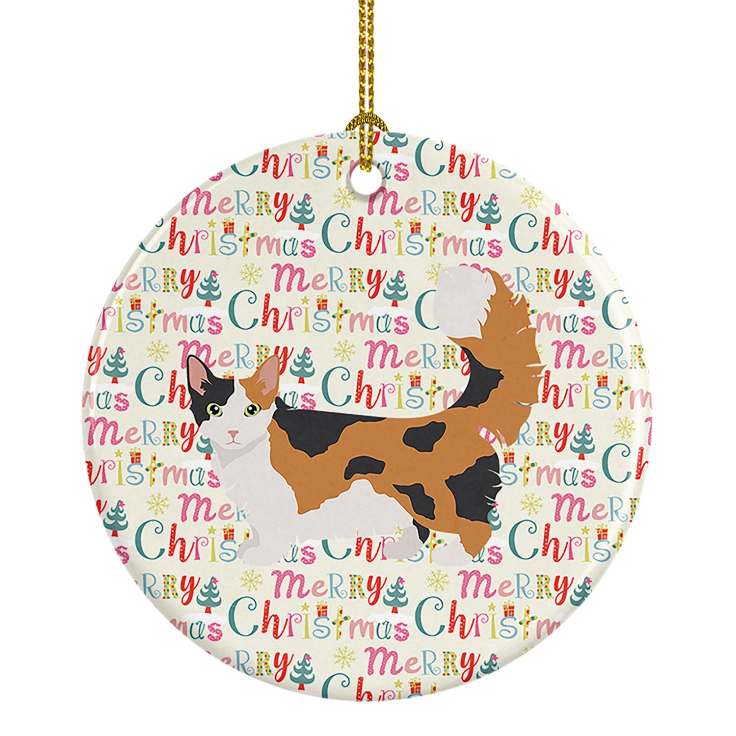 Buy this Skookum Cat Christmas Ceramic Ornament