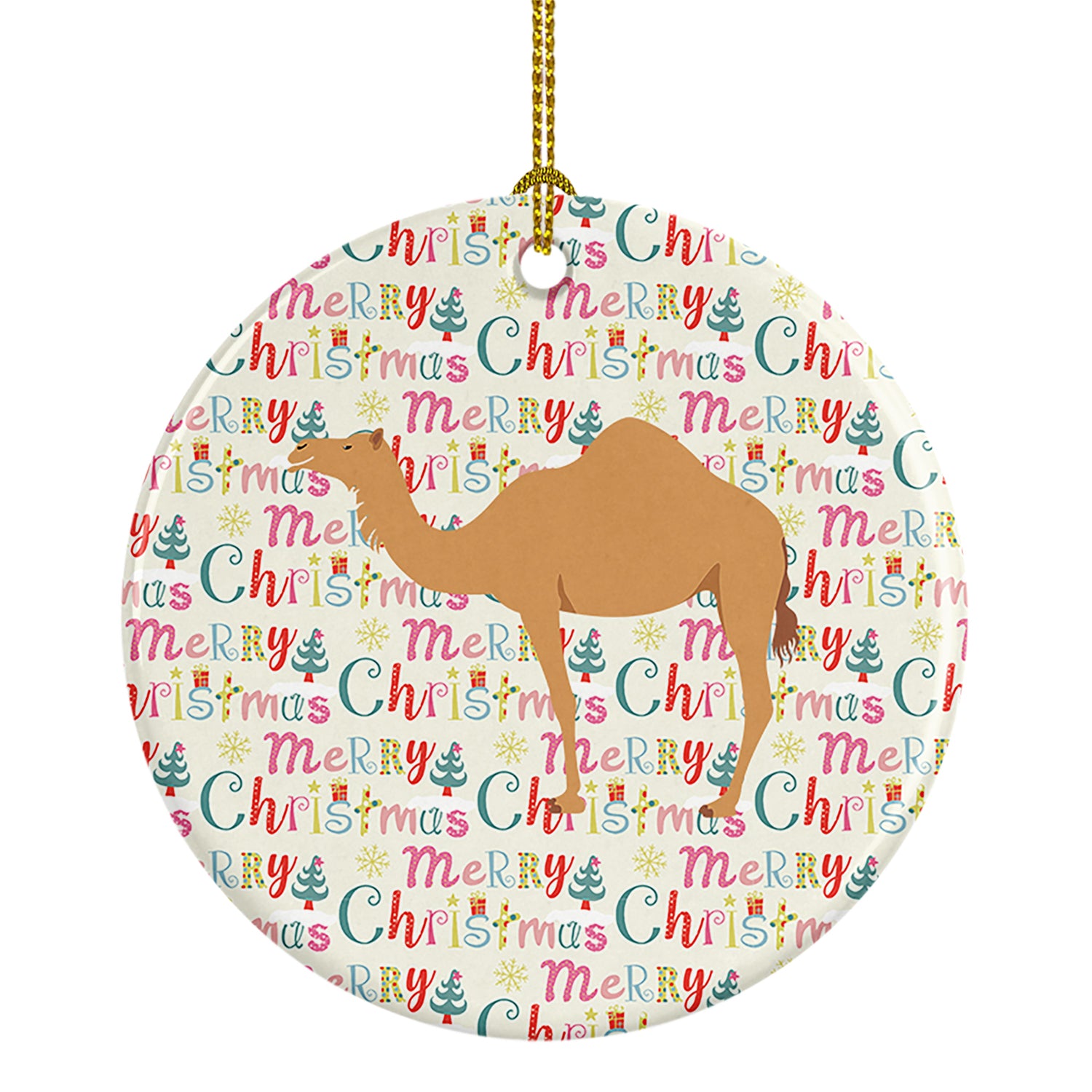 Buy this Arabian Camel Dromedary Christmas Ceramic Ornament