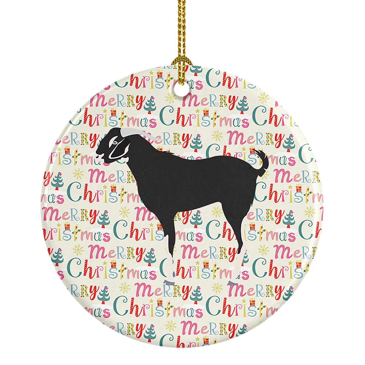 Buy this Black Bengal Goat Christmas Ceramic Ornament