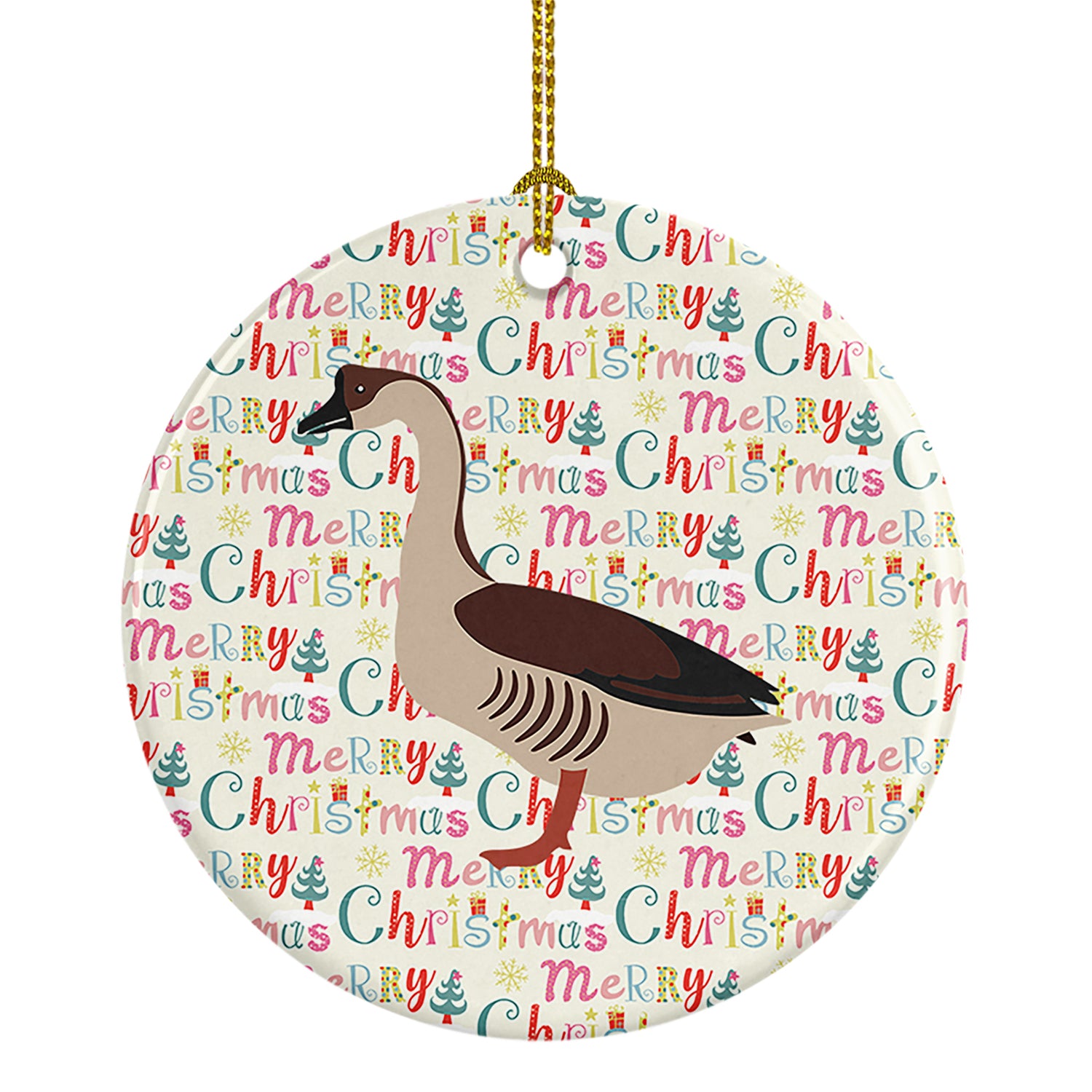 Buy this Chinese Goose Christmas Ceramic Ornament