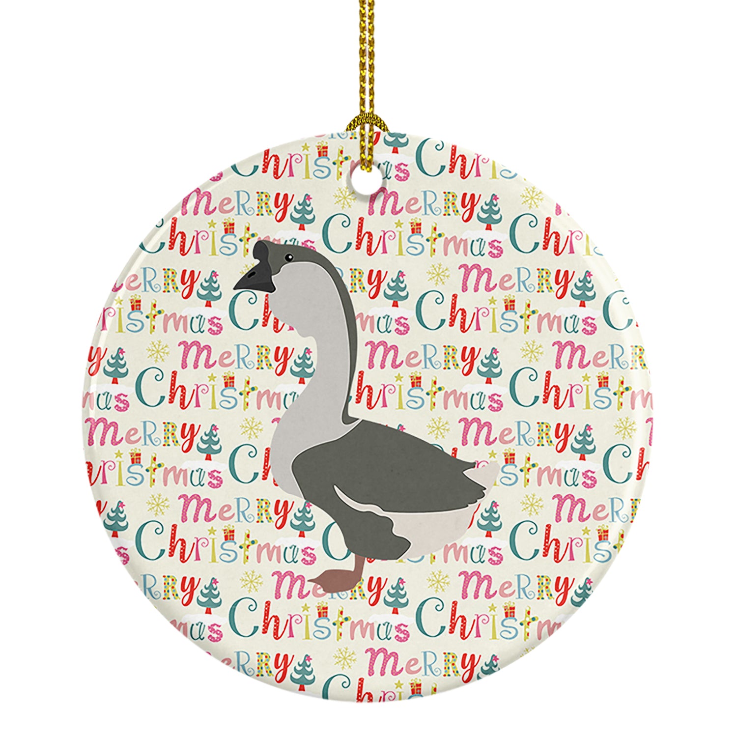 Buy this African Goose Christmas Ceramic Ornament