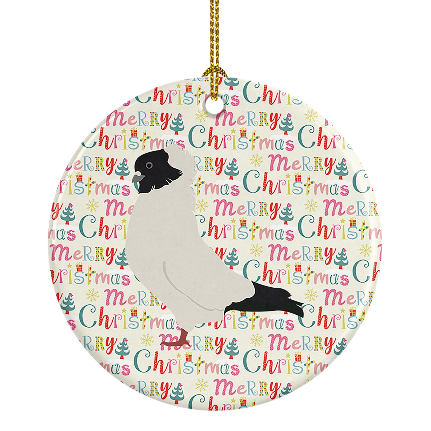 Buy this Nun Pigeon Christmas Ceramic Ornament