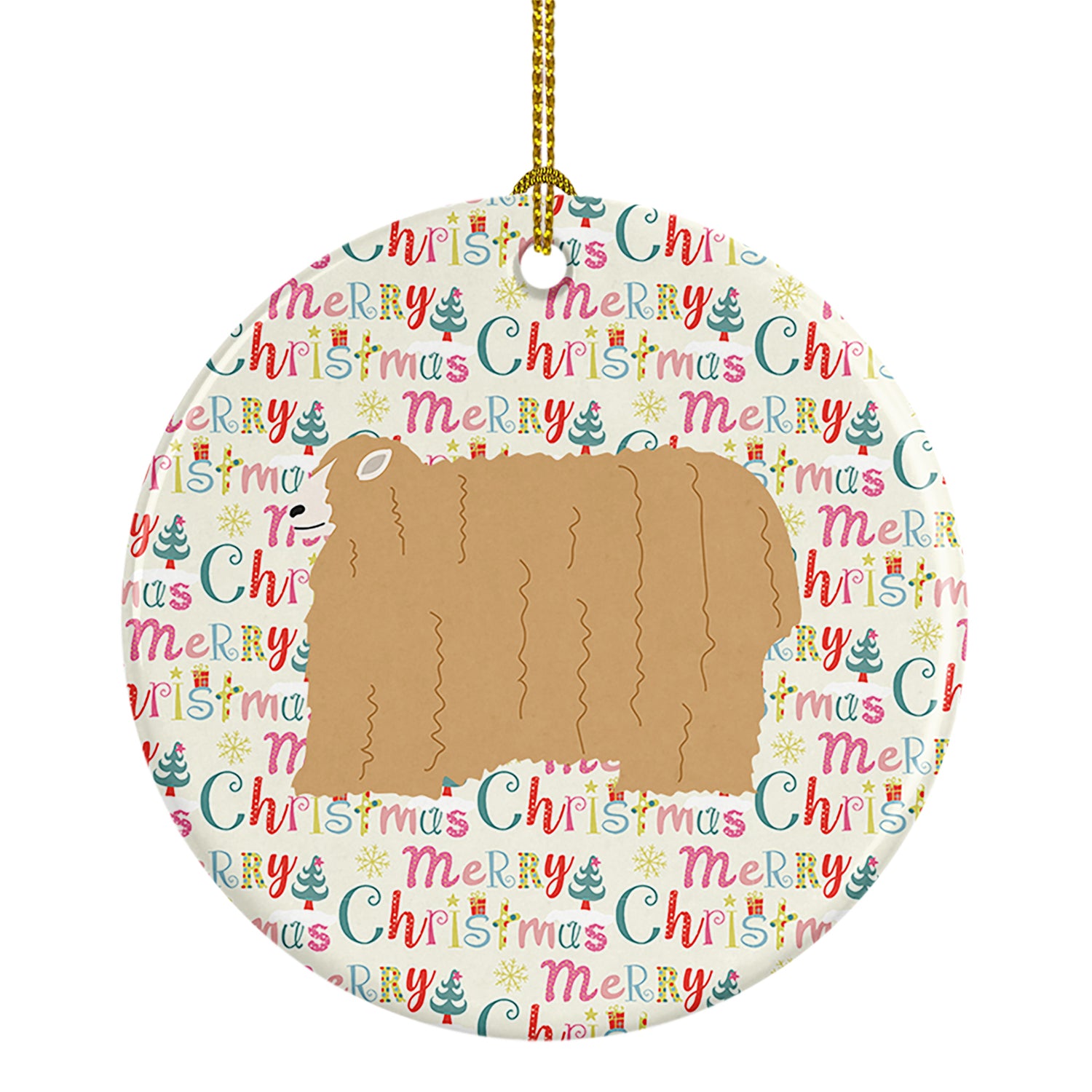 Buy this Lincoln Longwool Sheep Christmas Ceramic Ornament