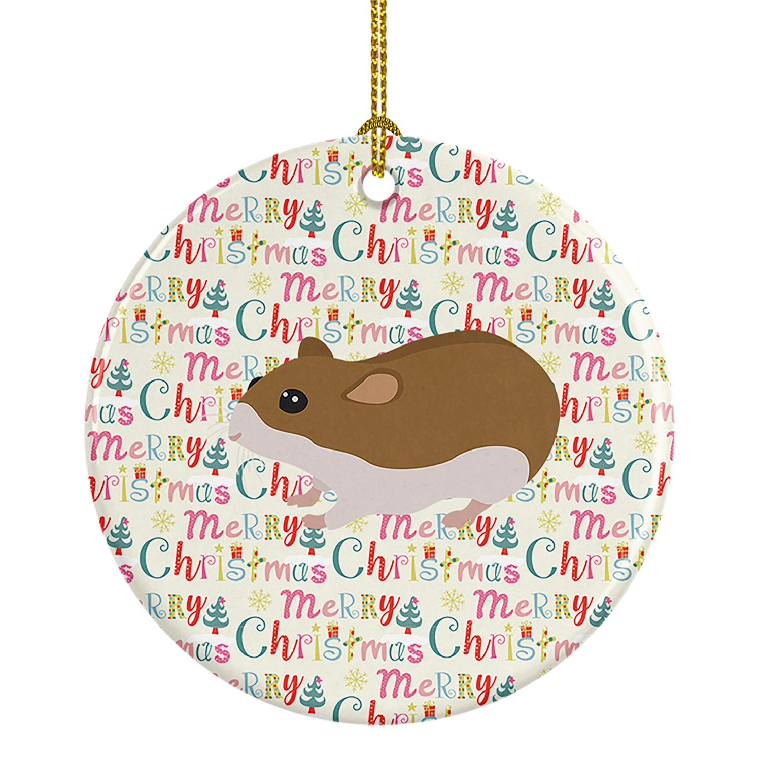 Buy this Chinese Hamster Christmas Ceramic Ornament
