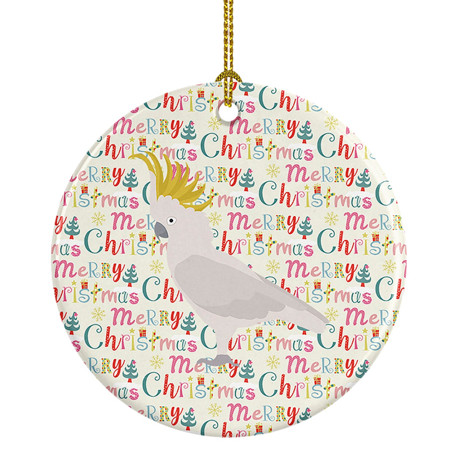 Buy this Cockatoo Christmas Ceramic Ornament