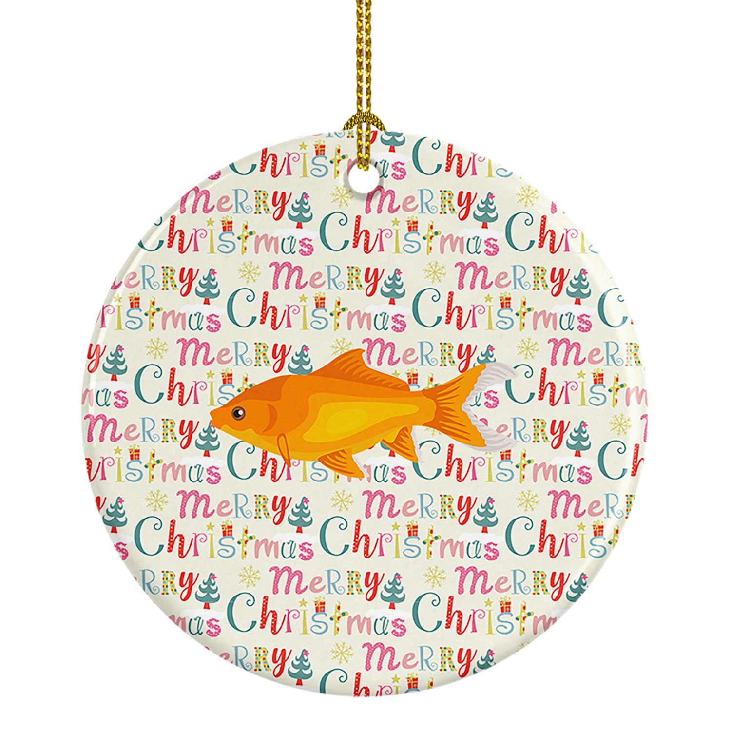Buy this Goldfish Common Christmas Ceramic Ornament